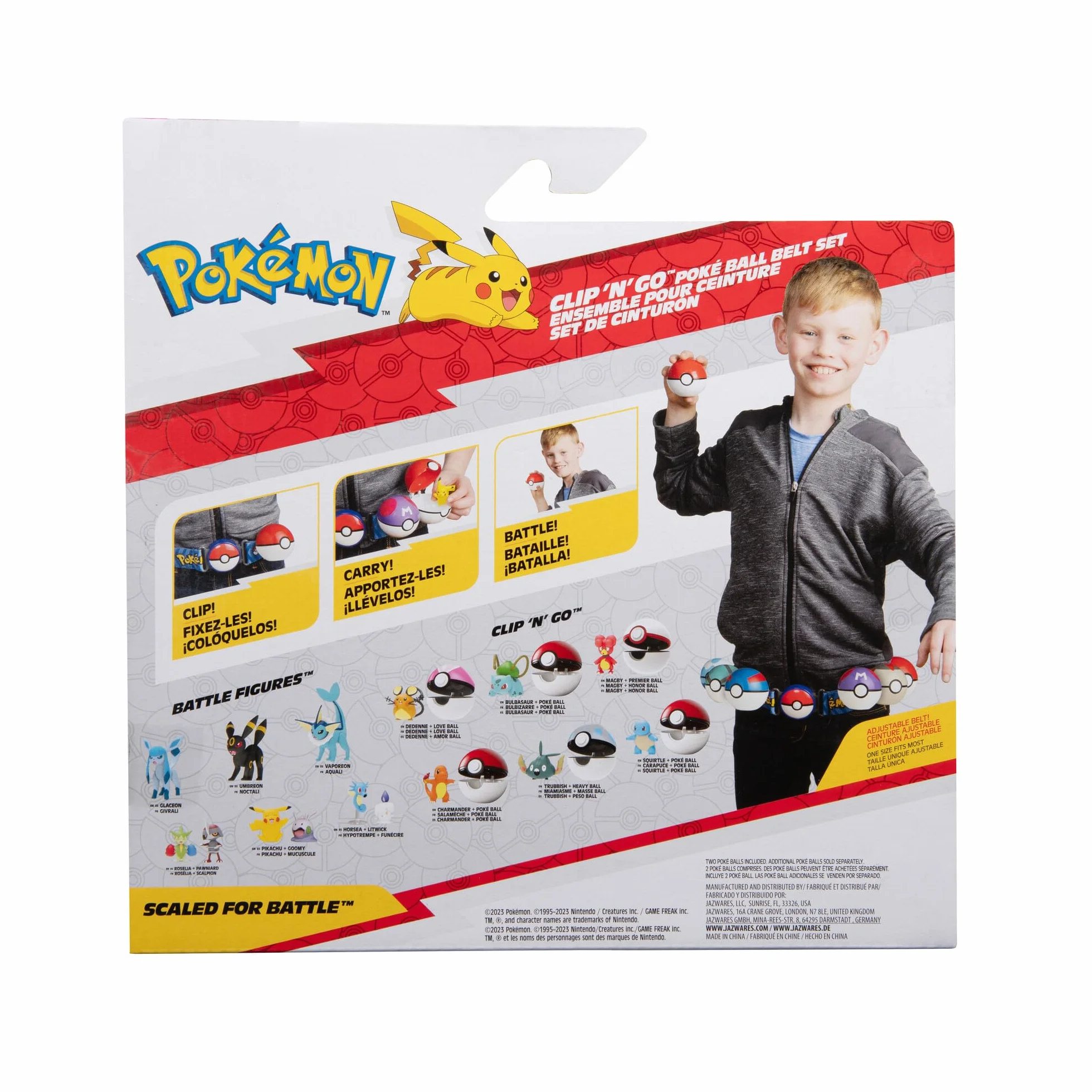 Pokémon Figurine Charmander 5,1 cm Clip 'N' Go Ceinture Balle Luxe Pokéball