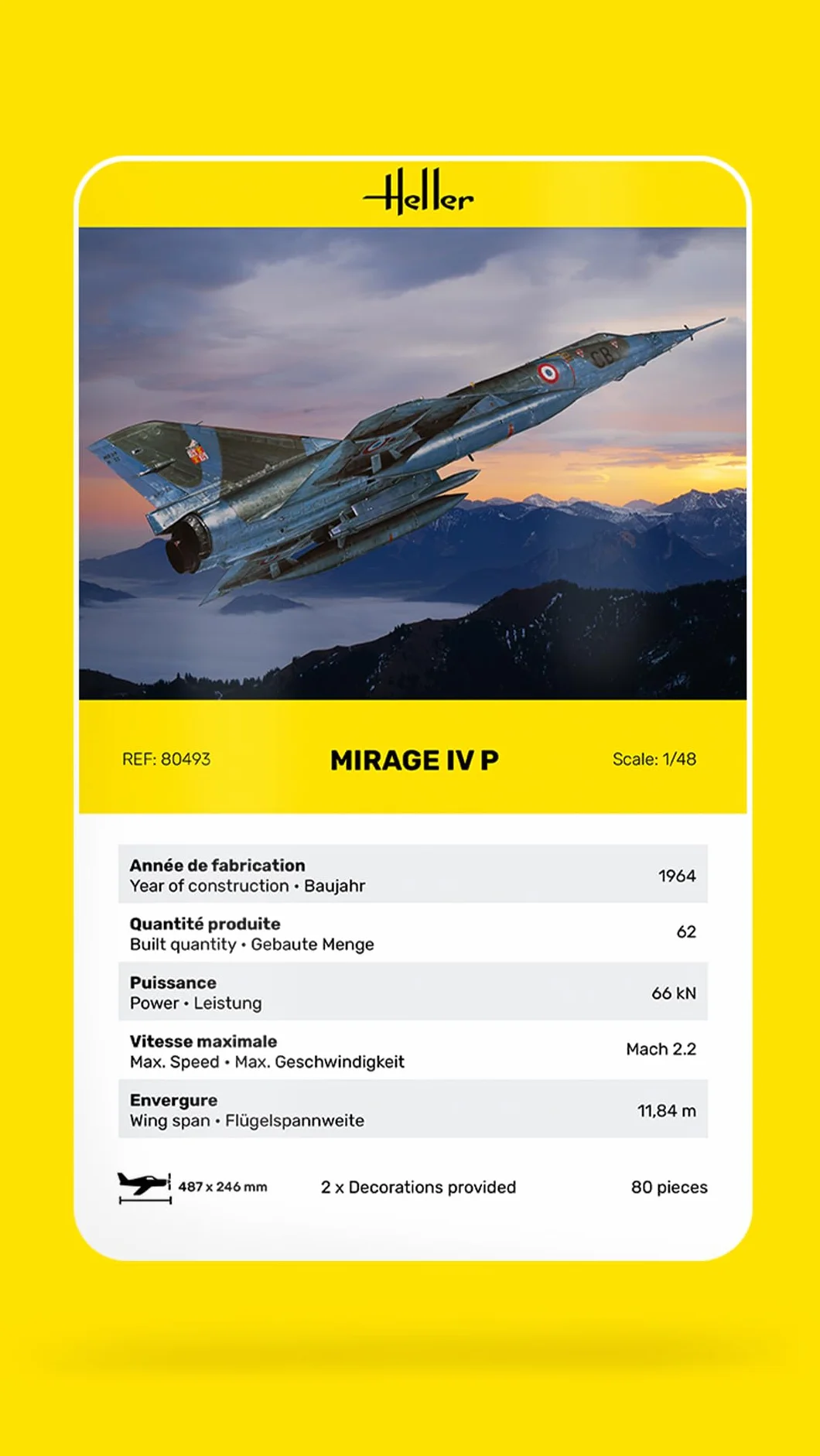 Heller Mirage IV P Construction Et Maquettes Échelle 1/48