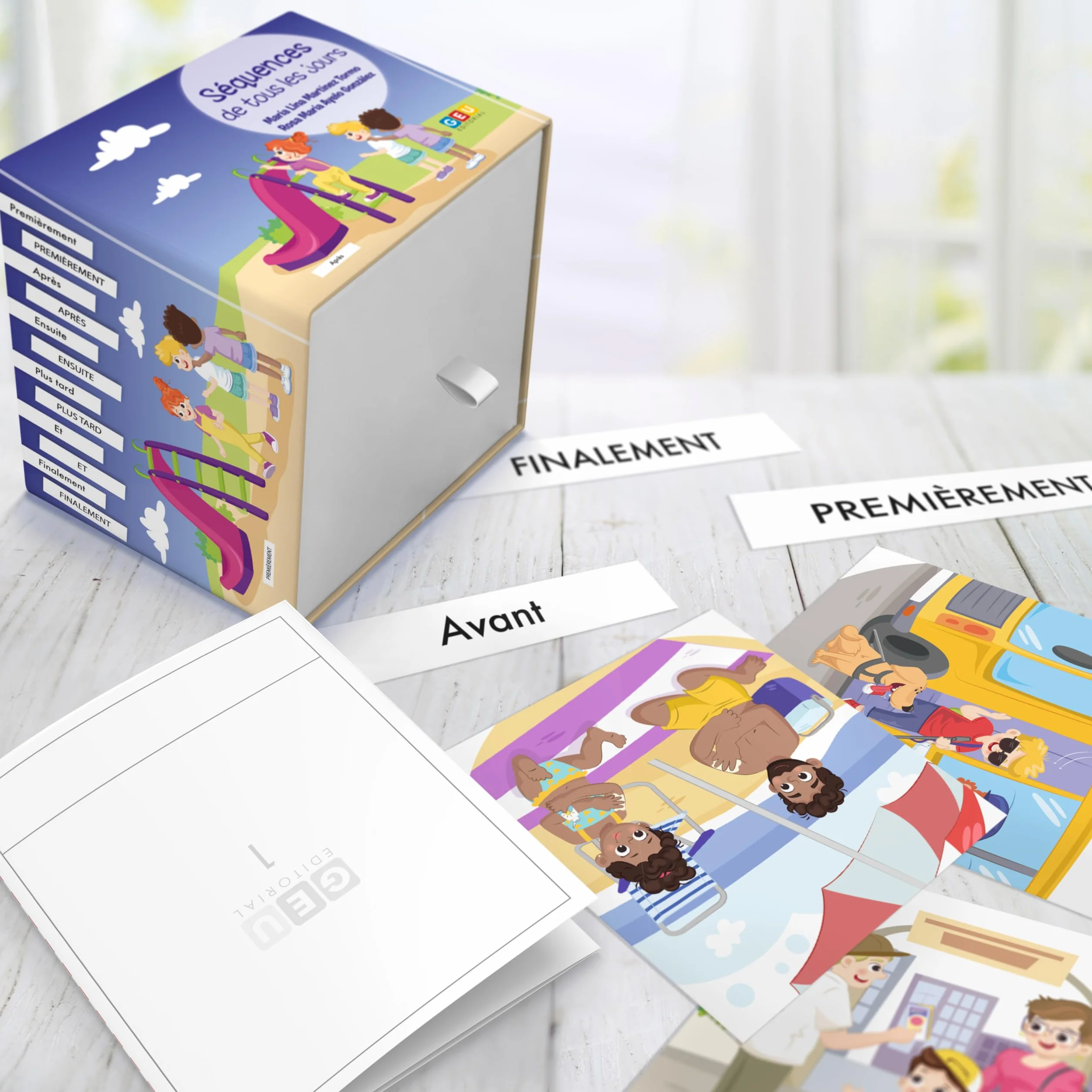Jeu de Séquences Temporelles pour Enfants 3 Ans et Plus - Matériel d'Orthophonie pour Apprendre les Routines et la Logique