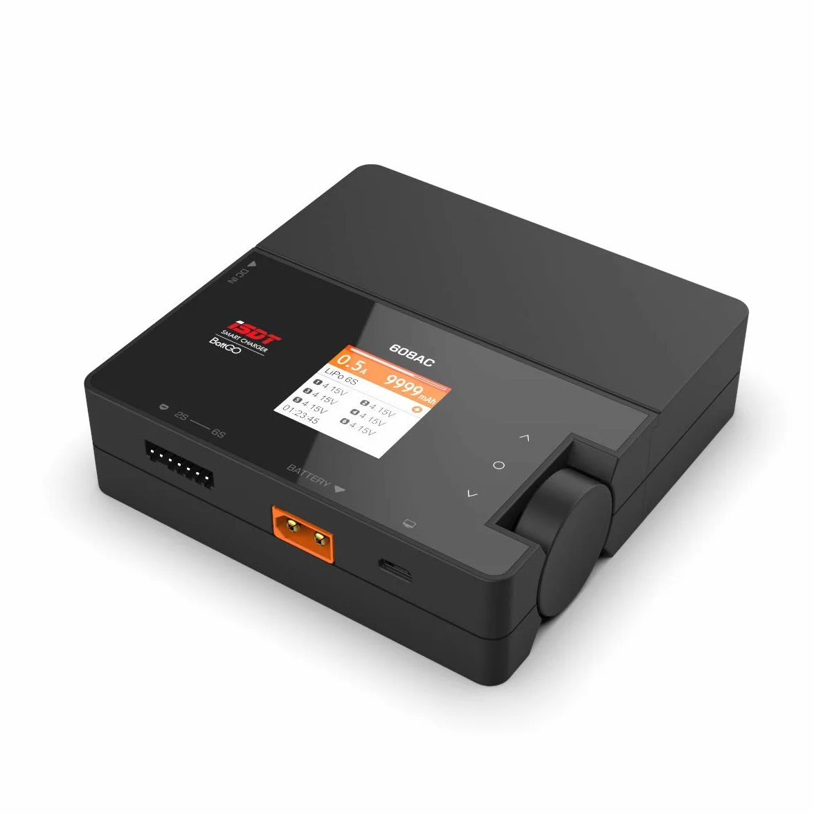 ISDT Chargeur Lipo 608AC - 50 W/200 W - Dual Mode RC - Bloc d'alimentation amovible - Chargeur Smart Balance pour batteries Life, LiPo, LiHv 1-6S/Pb 1-12S/NiMH 1-16S