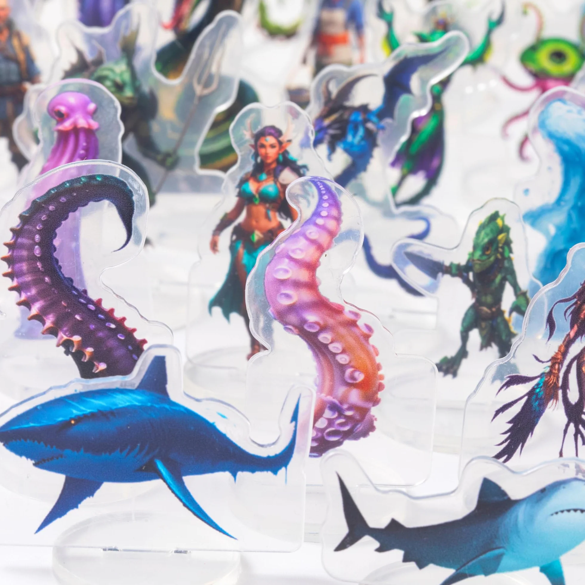 Dungeons & Dragons Starter Set Mini Figurines Acryliques Coastal Swamp Underwater TTRPG DM