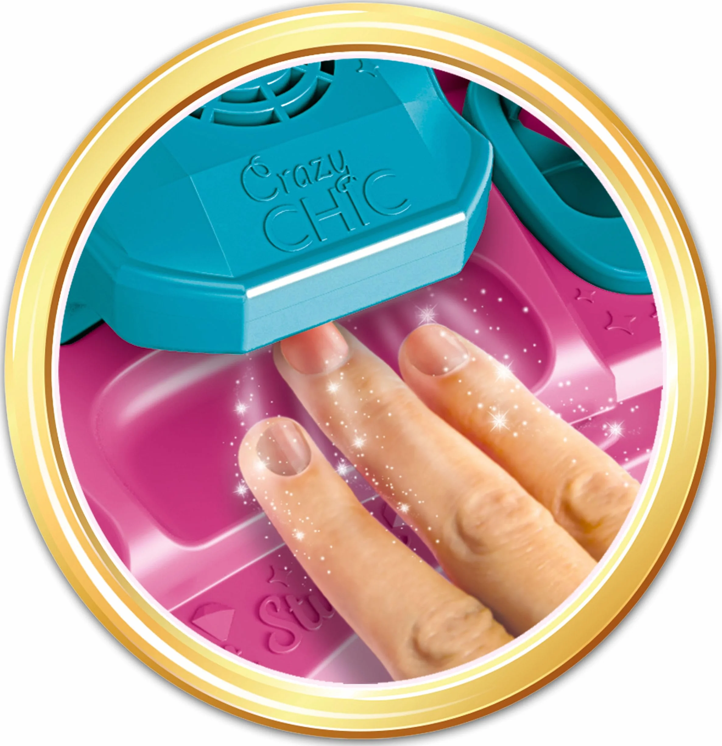 Clementoni Nail Art Studio Jeu Créatif Enfant Kit Ongles Trendy Vernis Stickers Paillette