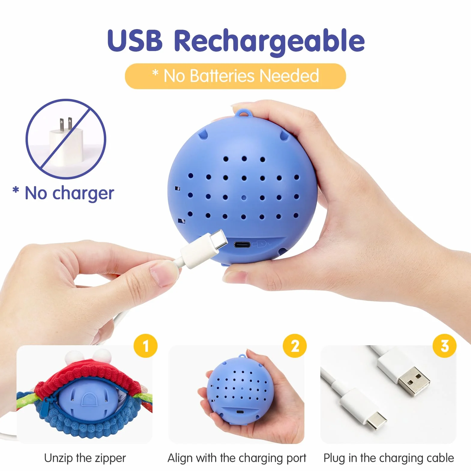 Jouet Bebe 6-12 Mois, Crabe Qui Marche avec Musique et Enregistrement, Jouets en Peluche Interactifs Tummy Time
