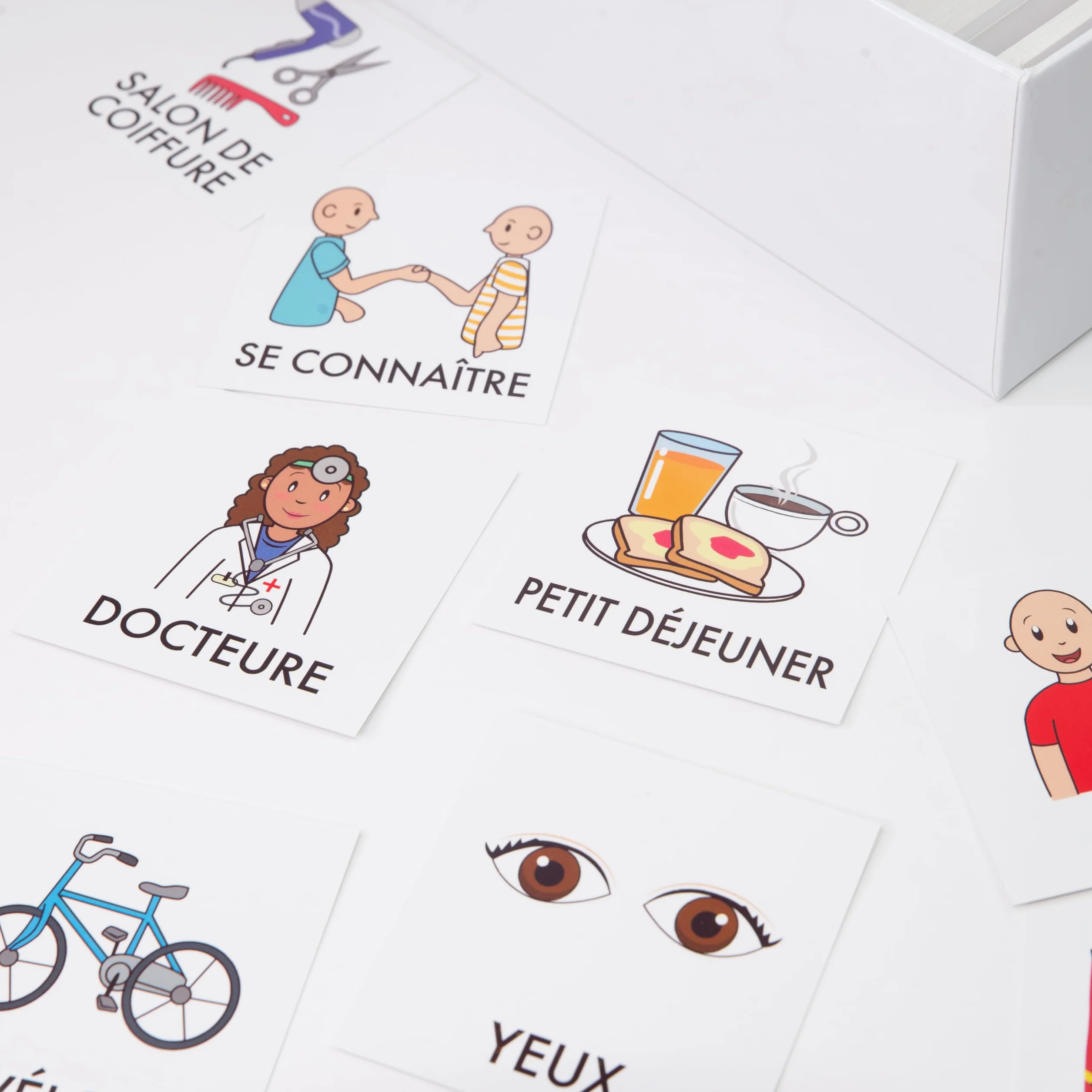 Jeux Éducatif Pictogrammes Autisme Étui 400 Cartes Éducatives Plastifiées 16 Catégories Vocabulaire Visuel