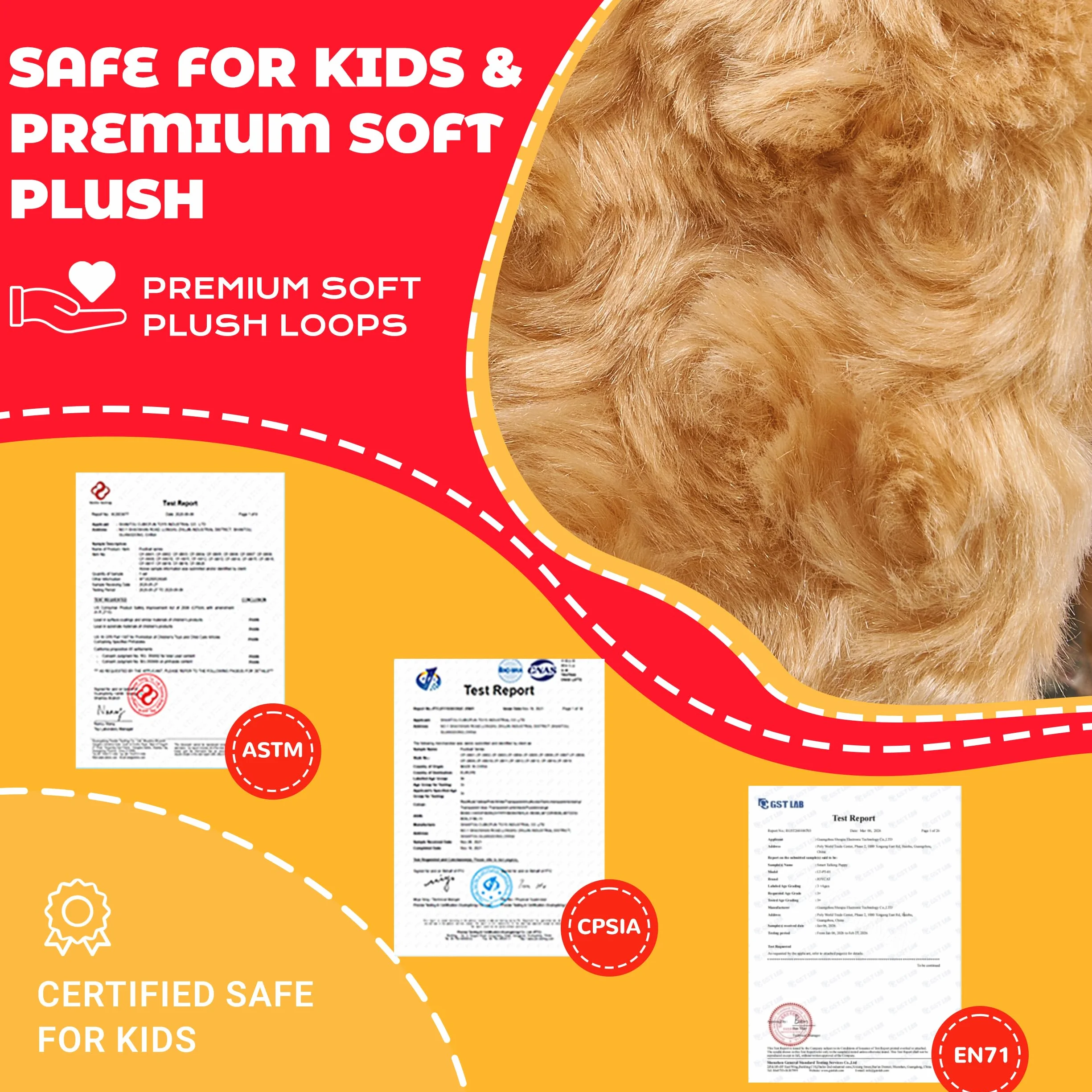 JoyCat Chien Jouet Interactif qui Marche et Aboie, Peluche Éducative pour Enfants 3-6 Ans