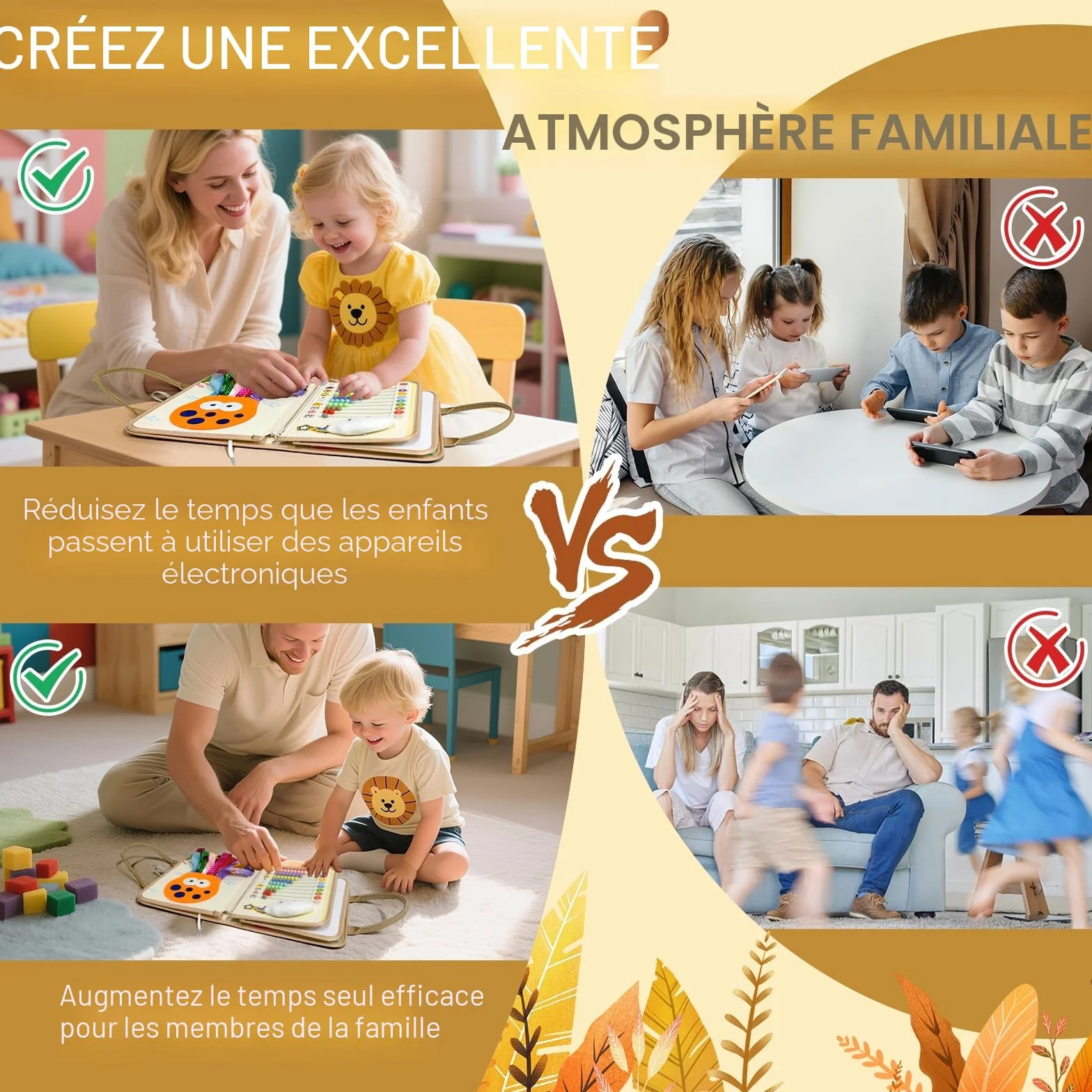 Busy Board Montessori Jouet Enfant 2 Ans Jeux Voiture Voyage Livre Bebe Cadeau Fille