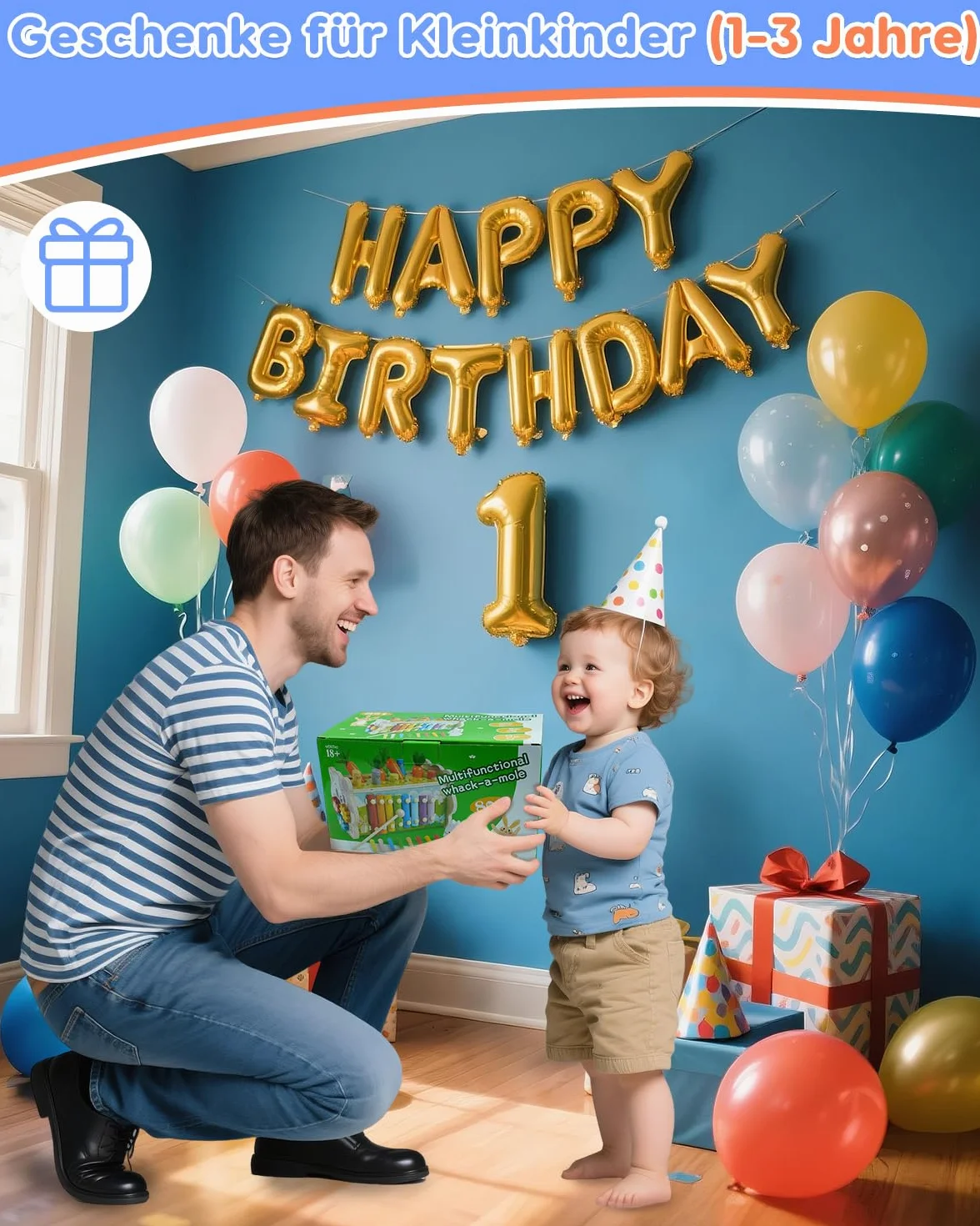 Jouet Montessori 1 an Jeux en Bois Educatif Enfant 12 Mois 1 2 3 Ans Xylophone Marteau Cueillir Les Navets 8 en 1 Activité Cadeau