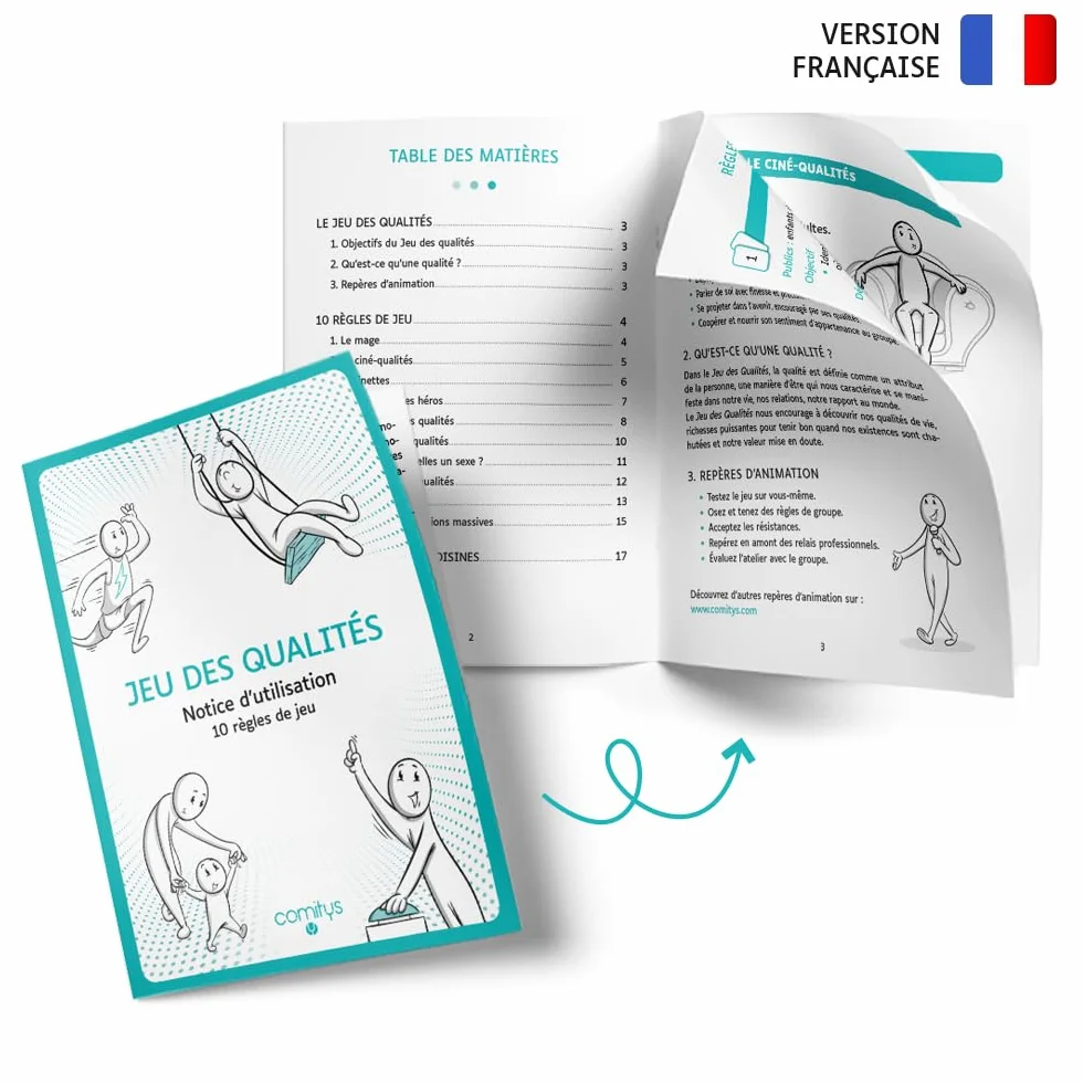 Comitys Jeu des Qualités Outil Pédagogique Estime de Soi Psychologie