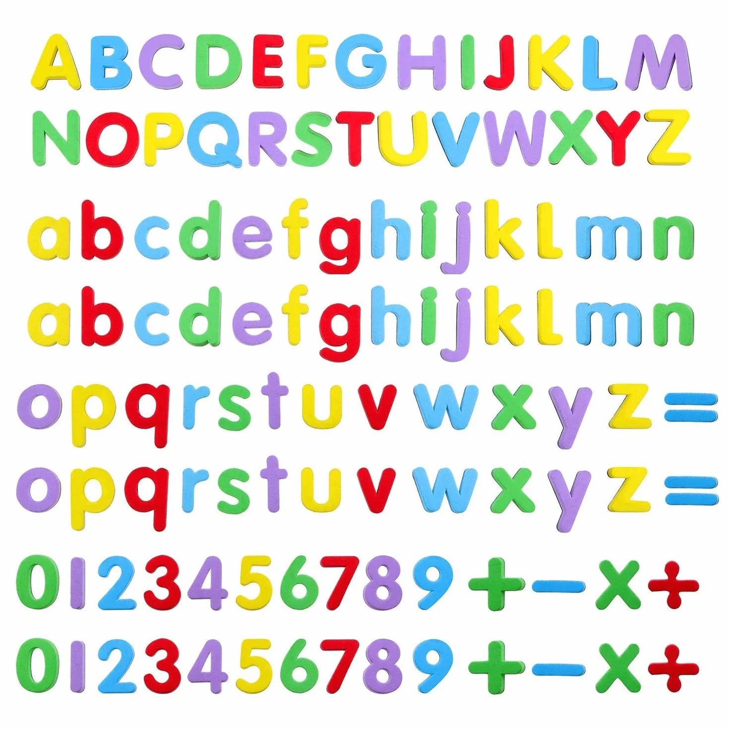 Magnétiques Lettres et Chiffres 108 Pcs Alphabet Aimants de Frigo Jouet éducatif Apprentissage Préscolaire