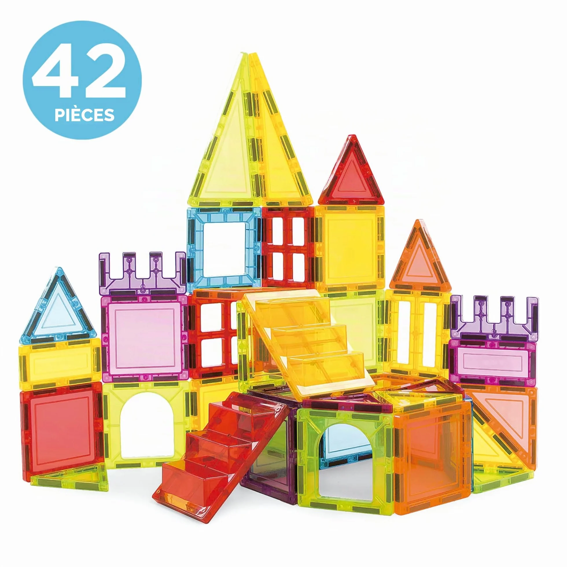 Educa Magnetics Jeu éducatif de Construction 3D magnétique 42 pièces Enfants