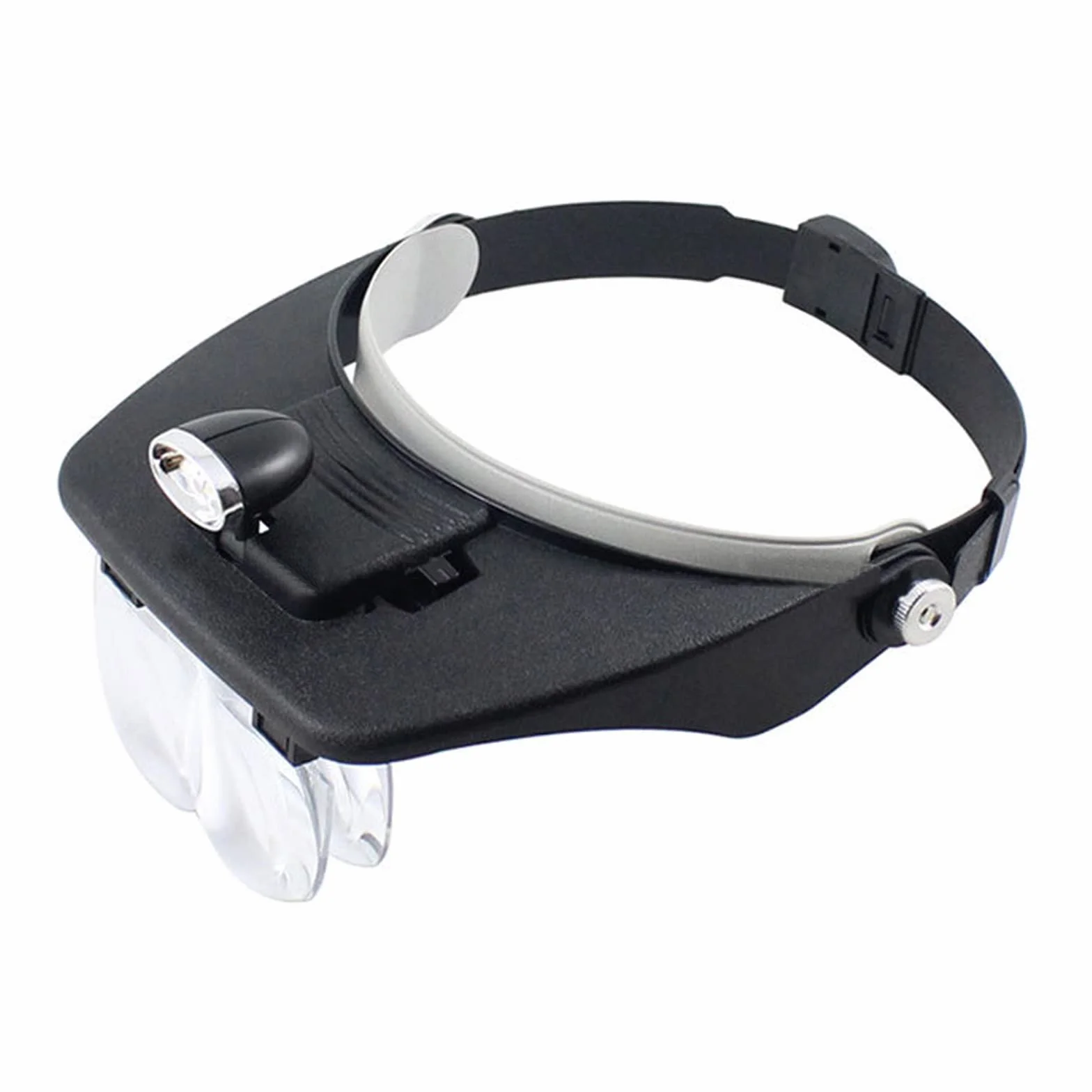 Loupes de tête LED 1.2X 1.8X 2.5X 3.5X, Lunettes loupe avec lumière