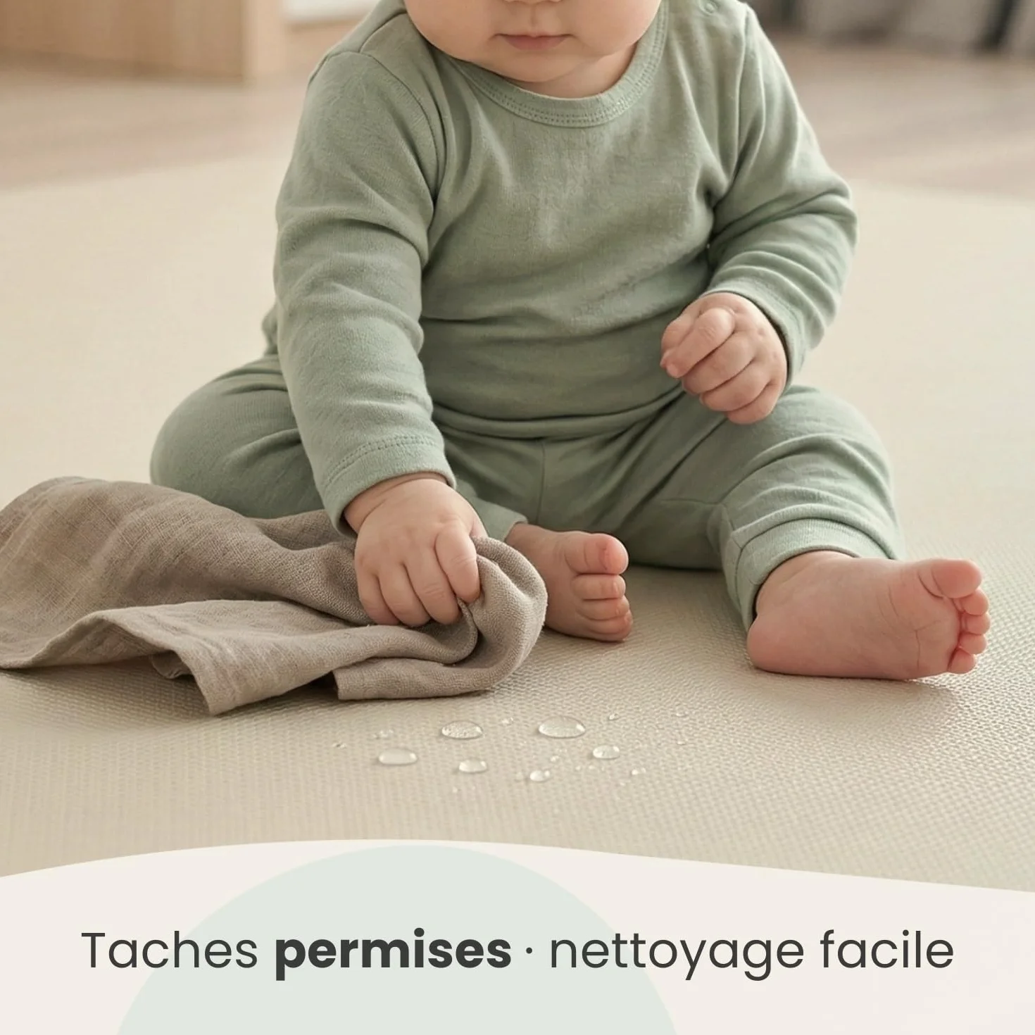 LittleTom 9 Pièces Tapis Puzzle Enfant 30x30 cm Dalles Mousse EVA avec Bordures Antidérapants