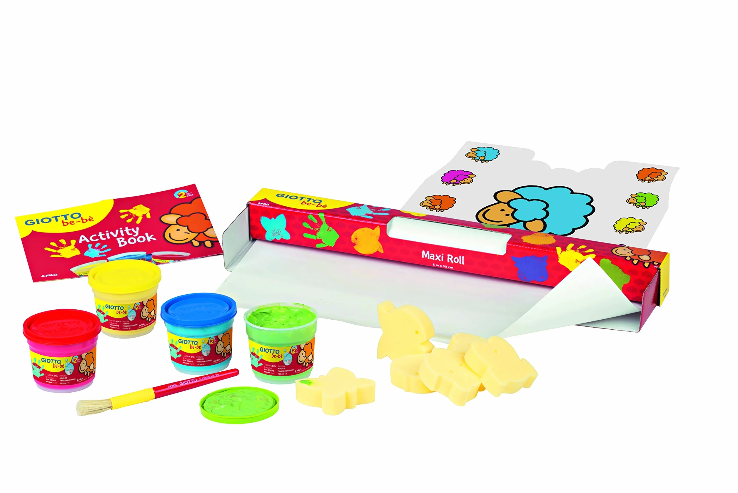 GIOTTO be-bè Maxi Roll Set gouache aux doigts