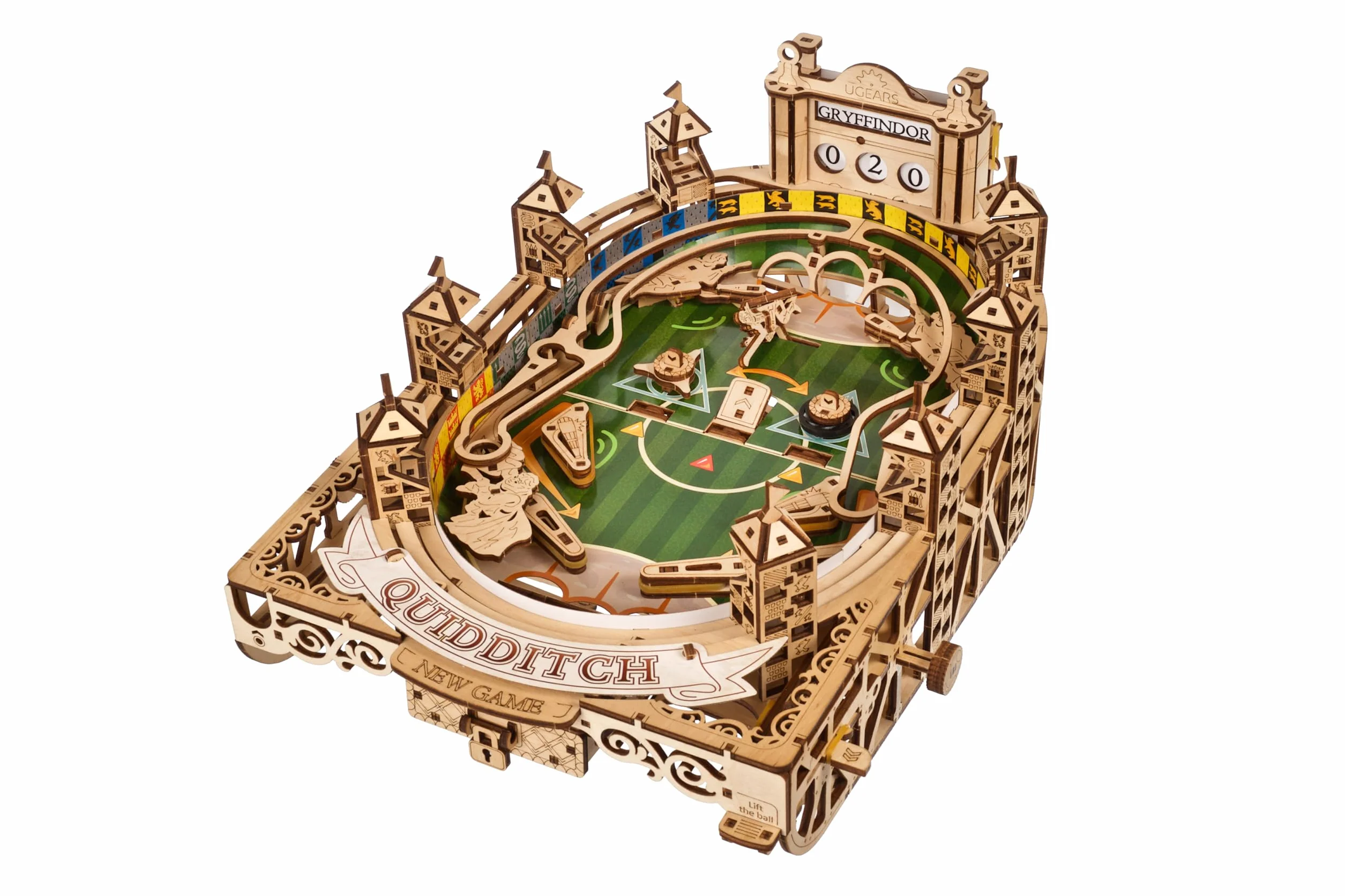 UGEARS 3D Puzzle Harry Potter Quidditch Flipper Adulte - Maquette en Bois A Construire 3D Puzzle Adultes, Loisirs Créatifs Adultes Maquette Adulte DIY Casse Tête Maquettes Et Modélisme Construction