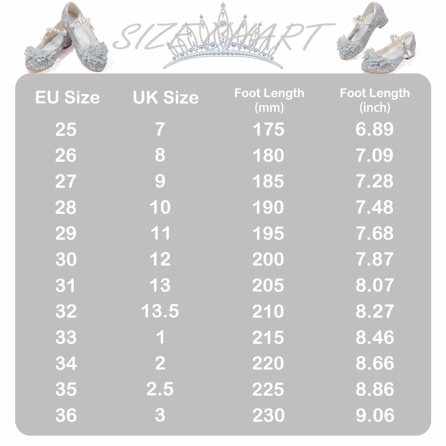 Chaussure Princesse Fille Talon Paillettes Chaussures Danse Enfant Déguisement Cosplay Mariage