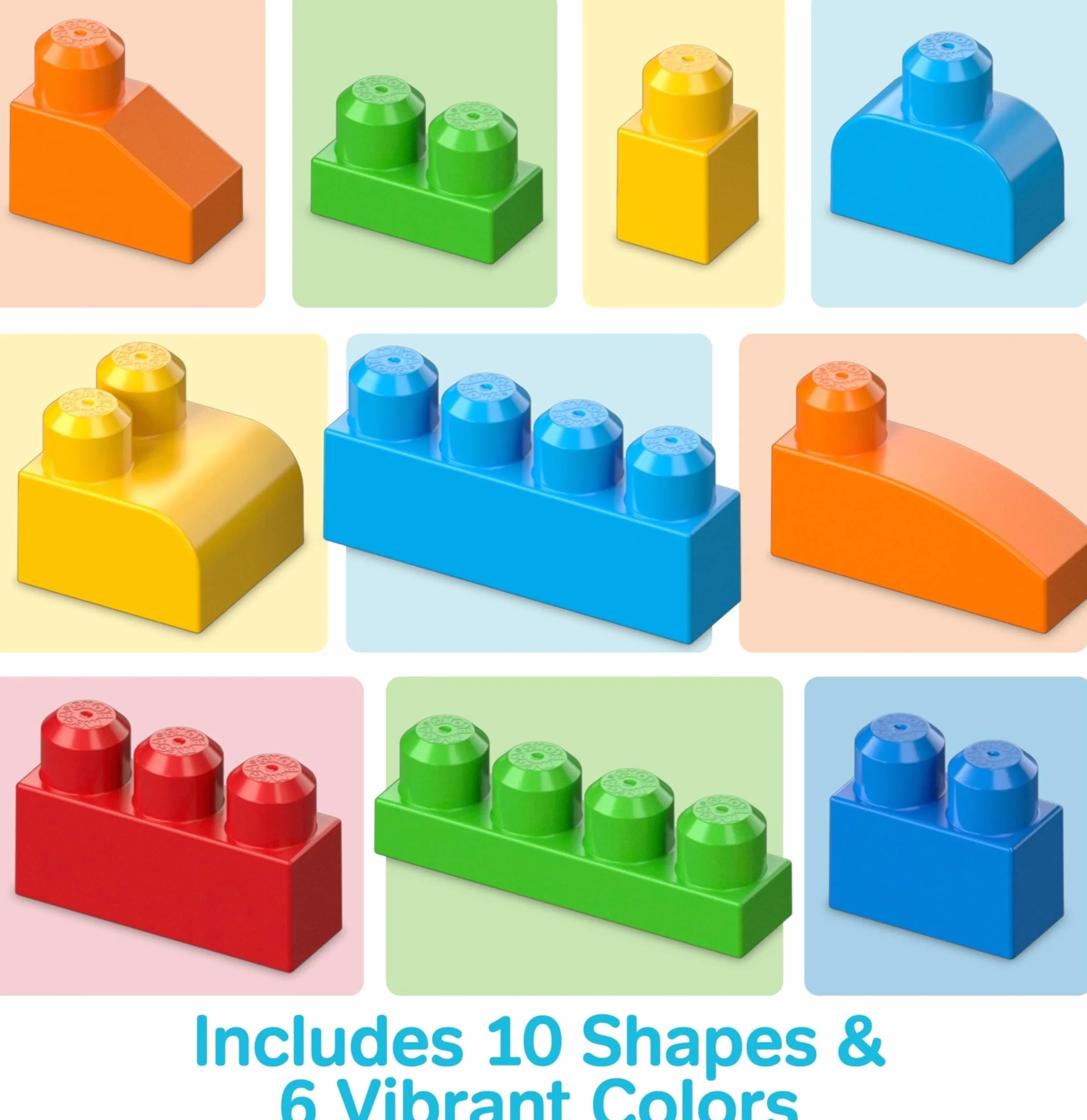 Mega Bloks Sac Blocs Construction Deluxe 150 briques jouet bébé enfant 1-5 ans CNM43