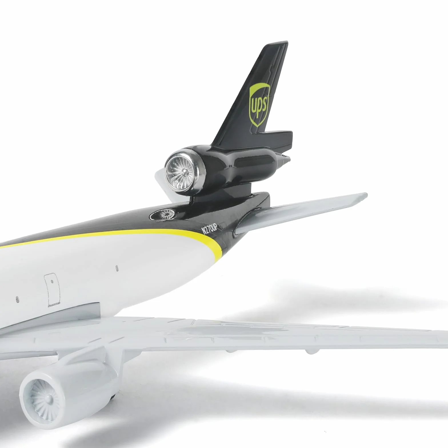 Modèle d'avion en métal moulé MD-11 1/300 8.3 Pouces Alliage pour Adultes Cadeaux
