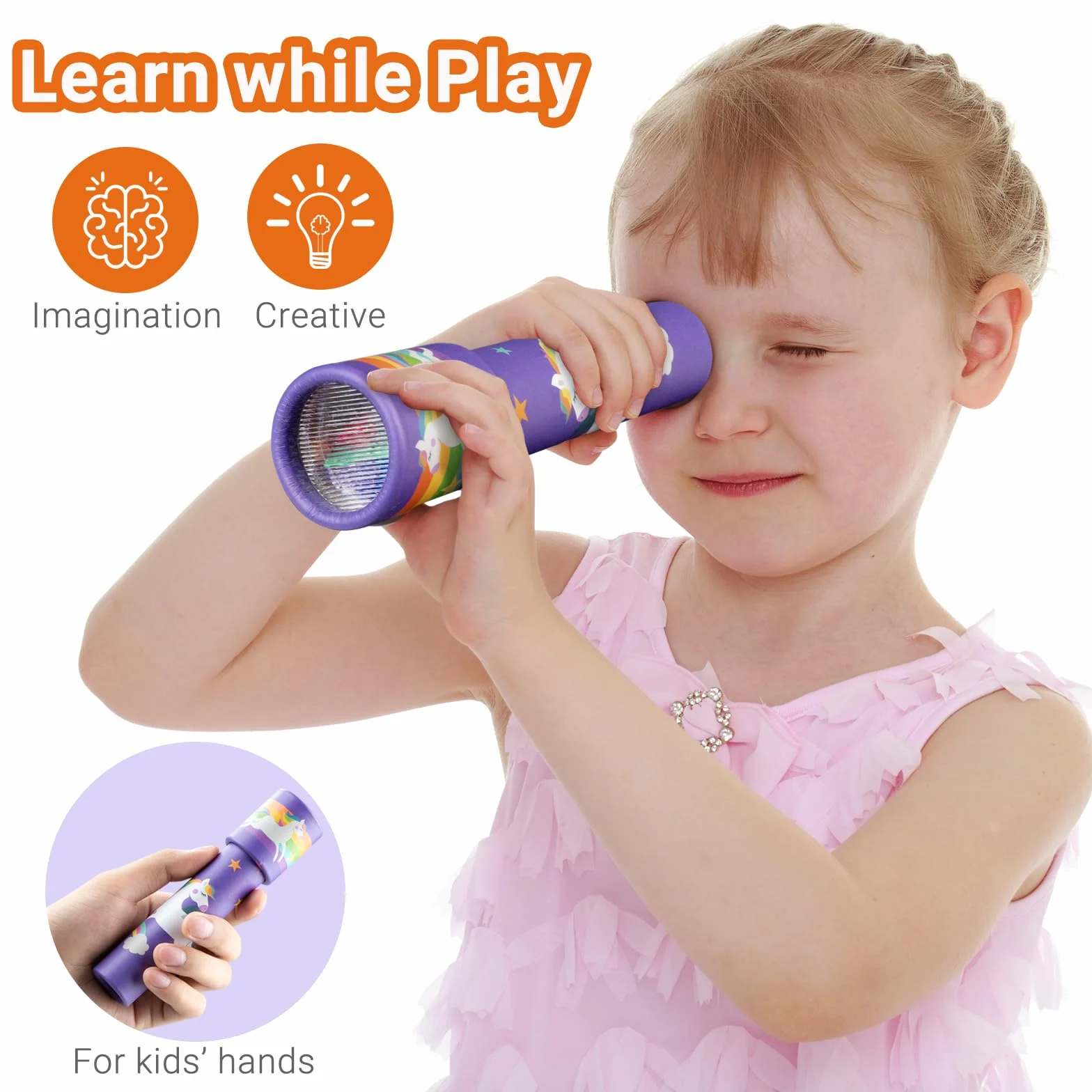 iKeelo 24PCS Kaléidoscopes pour Enfants Cadeau Éducatif Classique Rétro
