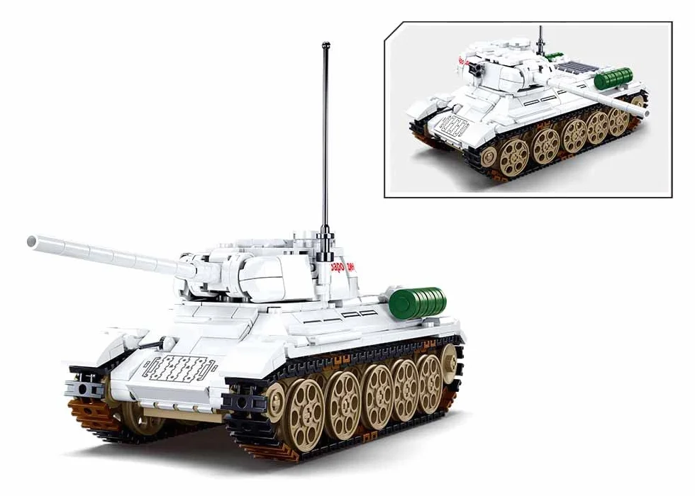 T-34/85 Medium Tank 518Pcs Army Battle of Budapest Building Blocks