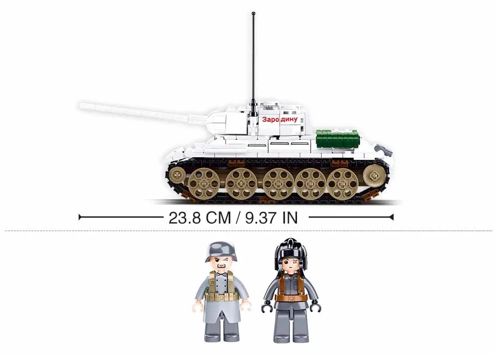 T-34/85 Medium Tank 518Pcs Army Battle of Budapest Building Blocks