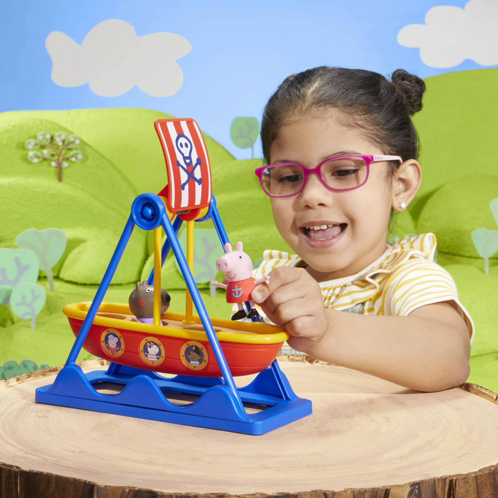 Peppa Pig balançant Bateau Pirate