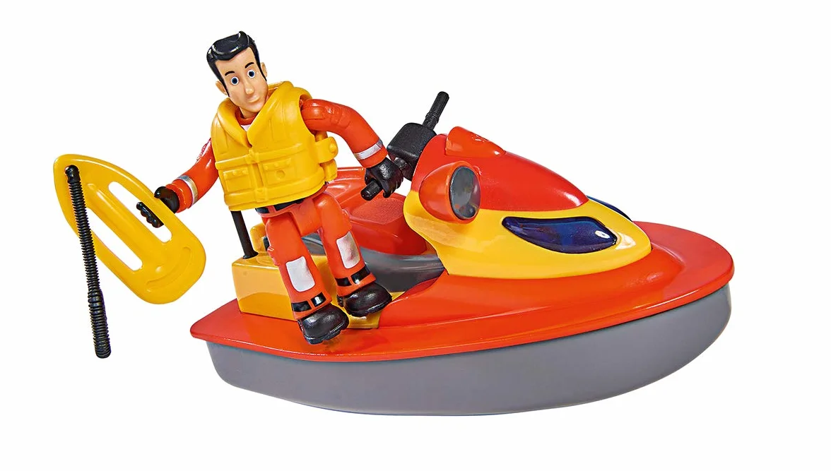 Simba Sam le pompier Juno Jet Ski figurine Elvis assise à rabat flotte sur l'eau enfants 3 ans
