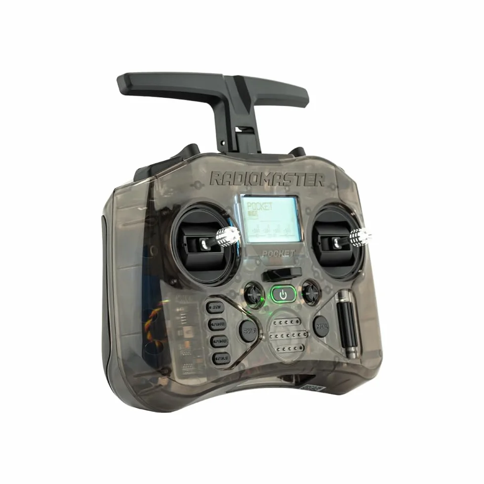 RadioMaster EdgeTX Télécommande Portable de Poche avec éclairage LED intégré Mode 2 (Anthracite, ELRS)