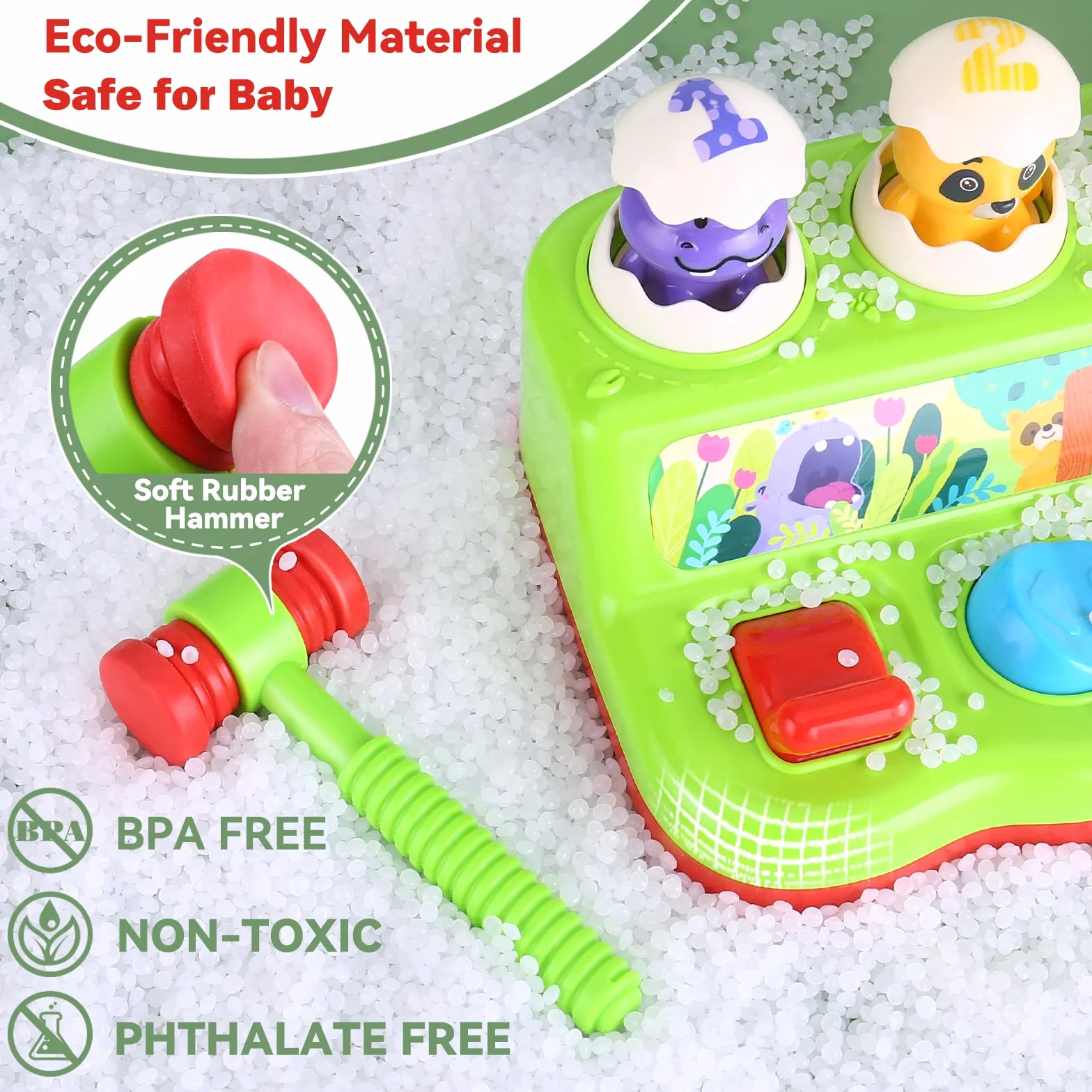 Jouet Montessori Pop-Up Bébé 1 an avec Musique Lumières Animaux Couleurs Jouet Éducatif Enfant 1-4 Ans Fille Garçon Cadeau Anniversaire Noël