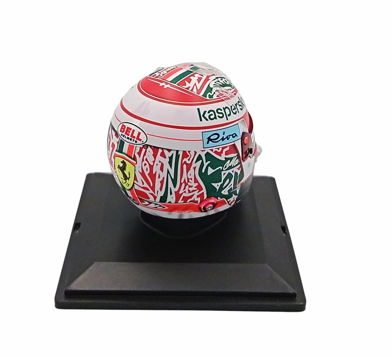 OPO 10 Casque Formule 1 Ferrari F1 Charles Leclerc 2021 GP Emilia Romagna échelle 1/5 Spark CAS94