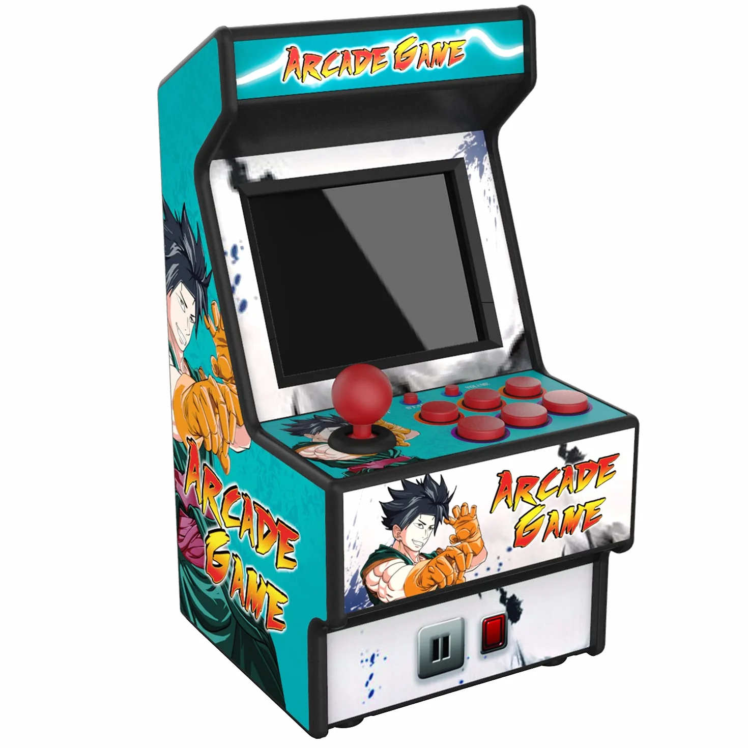 Console de Jeux Retro Mini Arcade 156 Jeux Intégrés 16 Bits Écran Couleur 2,8" Batterie Rechargeable