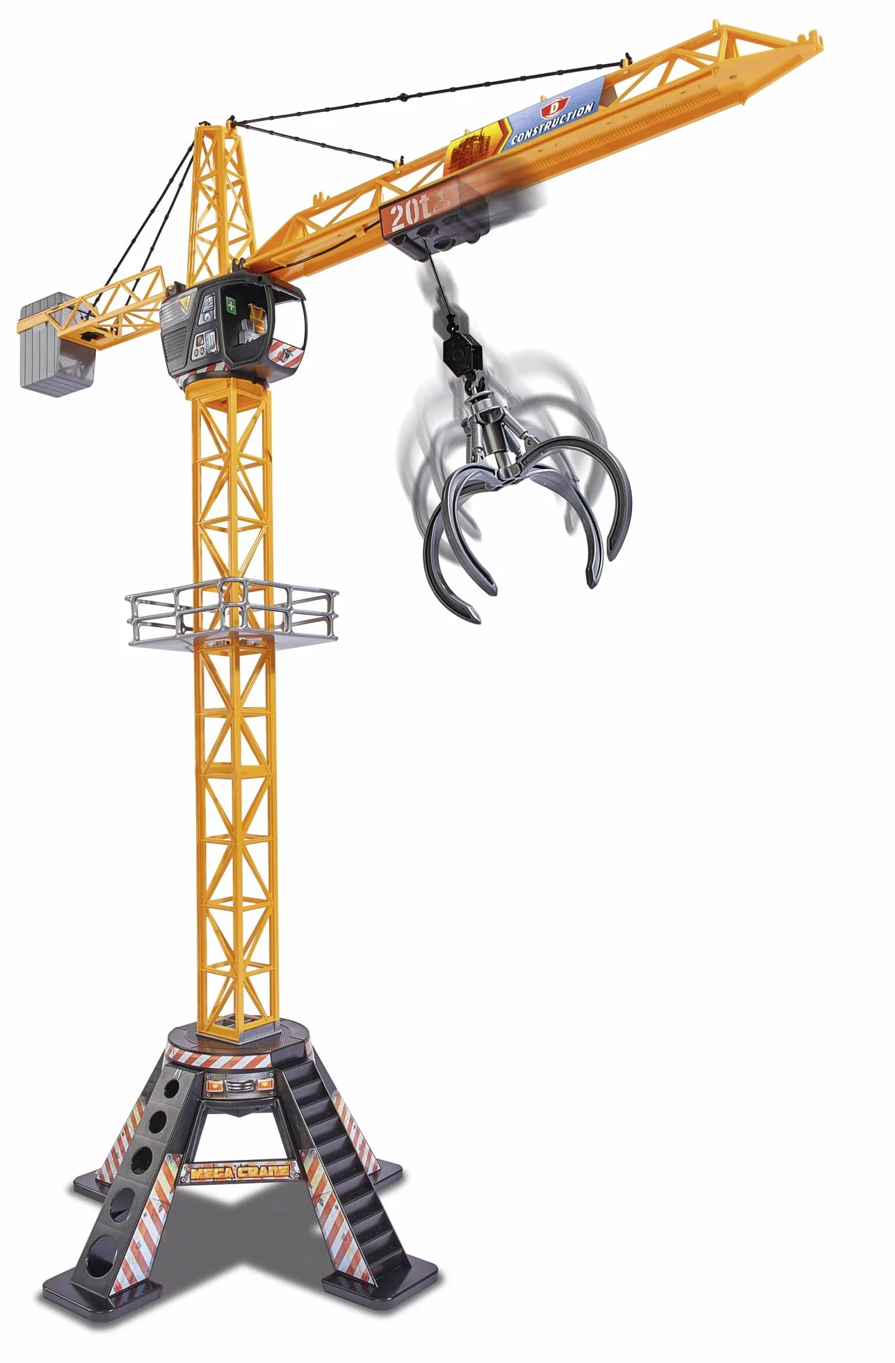 Dickie Mega Crane électrique avec télécommande pour Enfants 120 cm