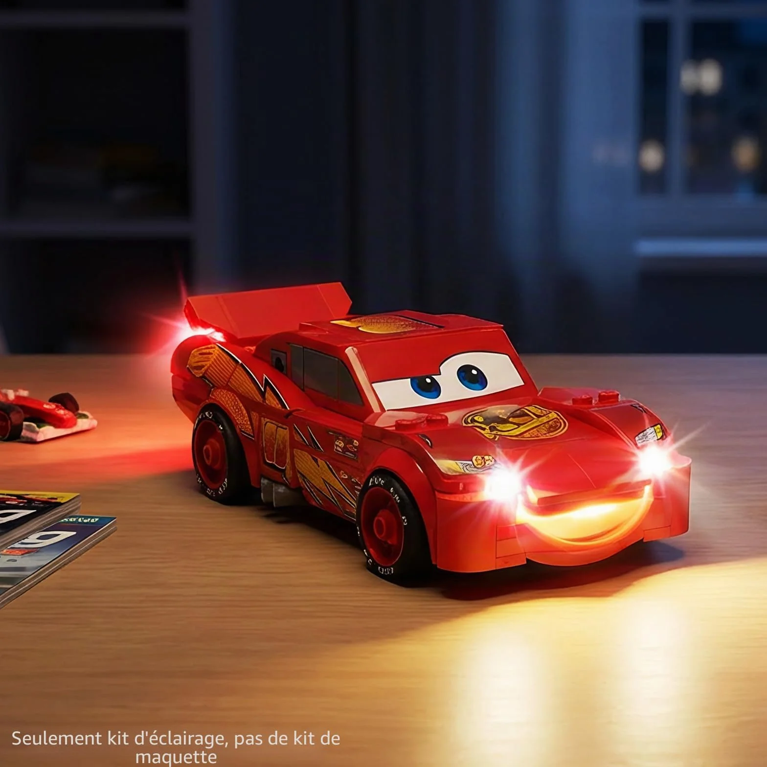 Kit d'éclairage LED Compatible Lego Speed Champions Flash McQueen 77255 Blocs de Construction