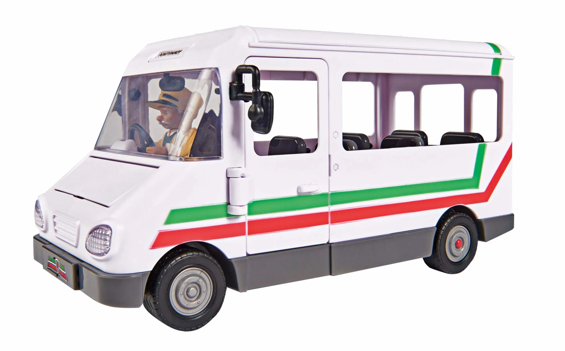 Fireman Sam Trevors Bus 20cm avec Figurine Trevor 6cm