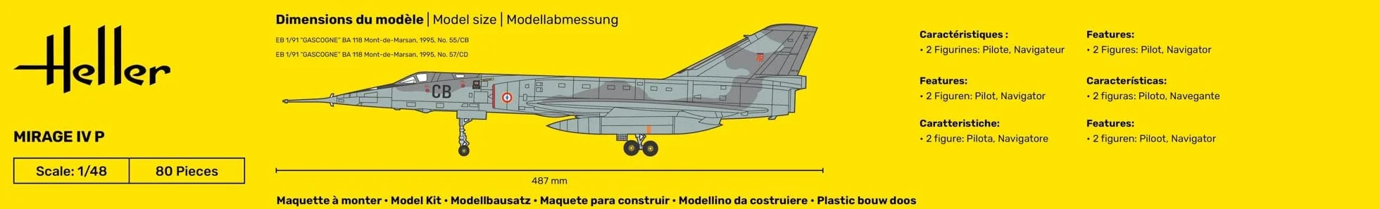 Heller Mirage IV P Construction Et Maquettes Échelle 1/48