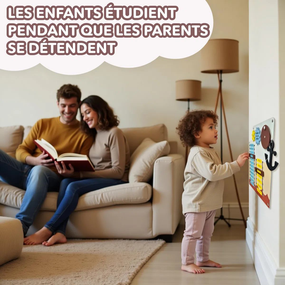 Panneau Mural sensoriel pour Enfants – Tableau d'activités Montessori 16-en-1 en Bois | Jouet de motricité pour Tout-Petits & Maternelle | Jeu éducatif pour développement précoce & créativité