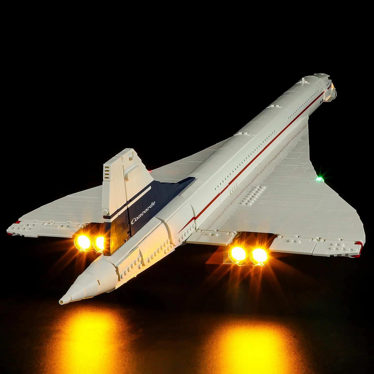 YEABRICKS Lumière LED pour Lego 10318 Icons Concorde Modèle