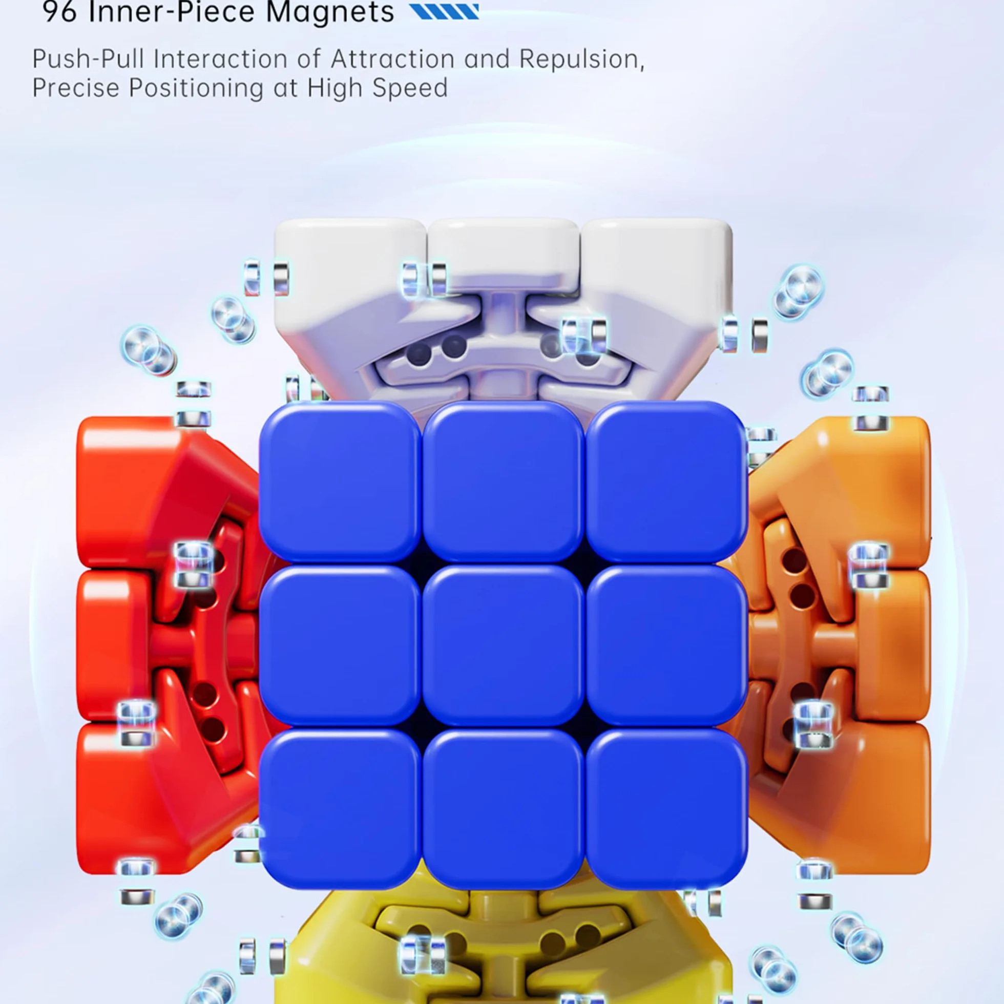 MOYU AOChuang V6 M Single-Track Magnetic Speed Cube 5x5, 96 Magnets
