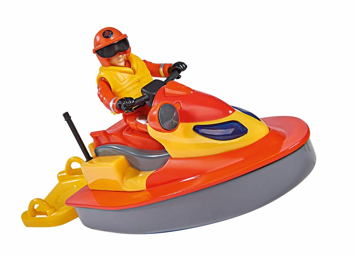 Simba Sam le pompier Juno Jet Ski figurine Elvis assise à rabat flotte sur l'eau enfants 3 ans