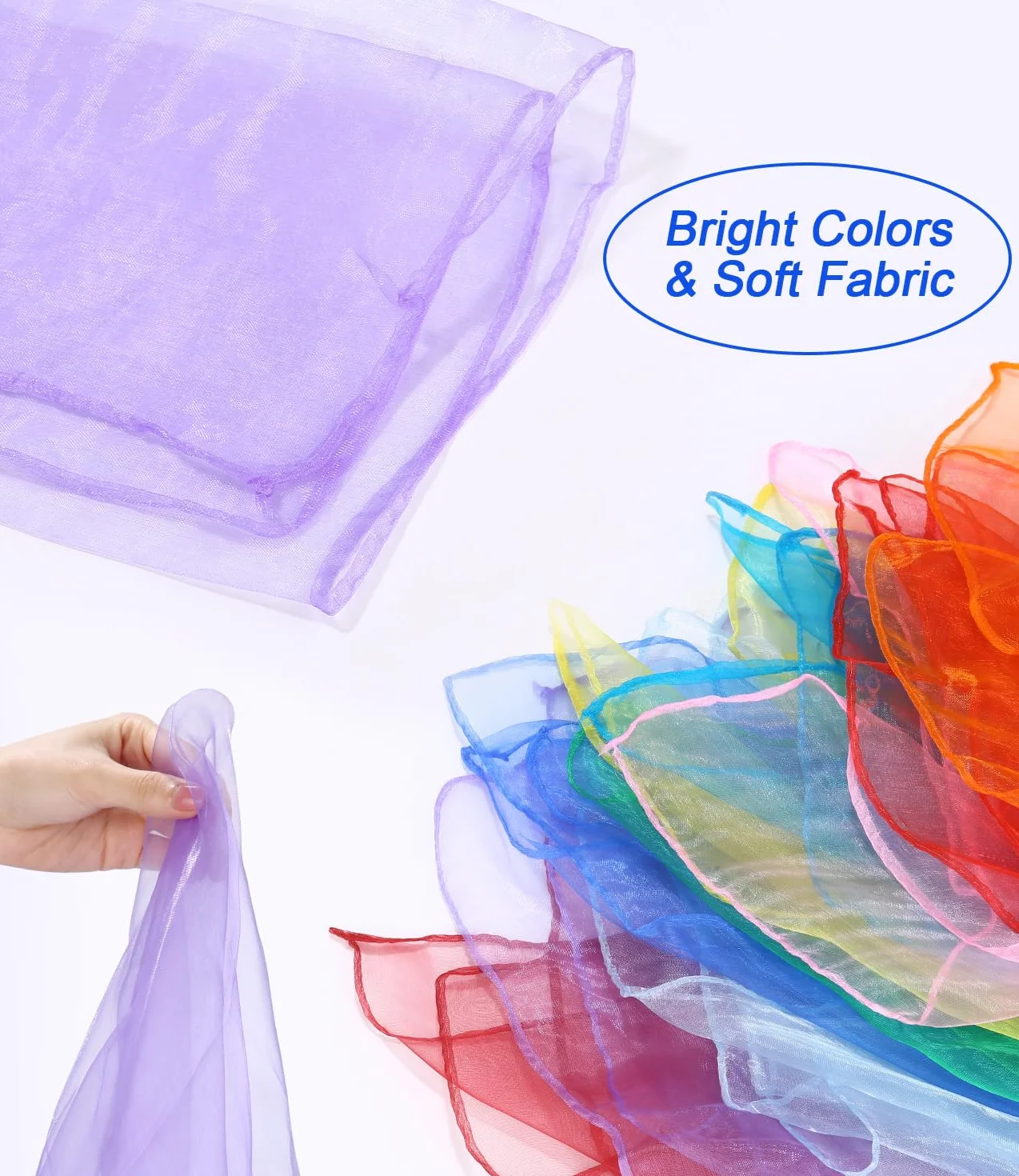 Foulards de Jonglage et Danse pour Enfants 60 x 60 cm - Lot de 30