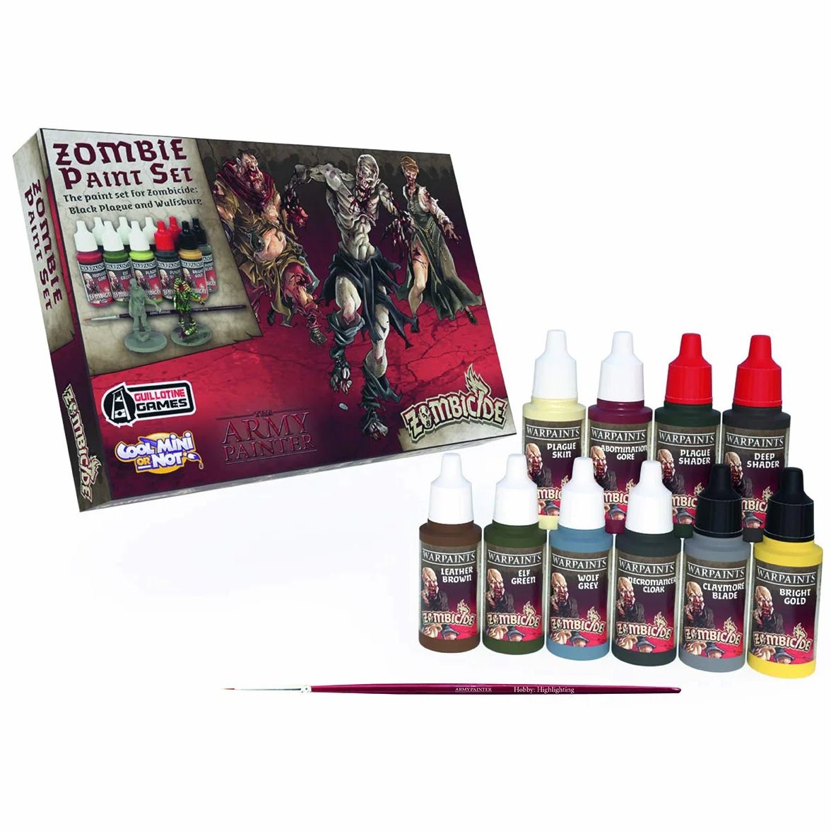 The Army Painter Zombicide Black Plague Paint Set Noir