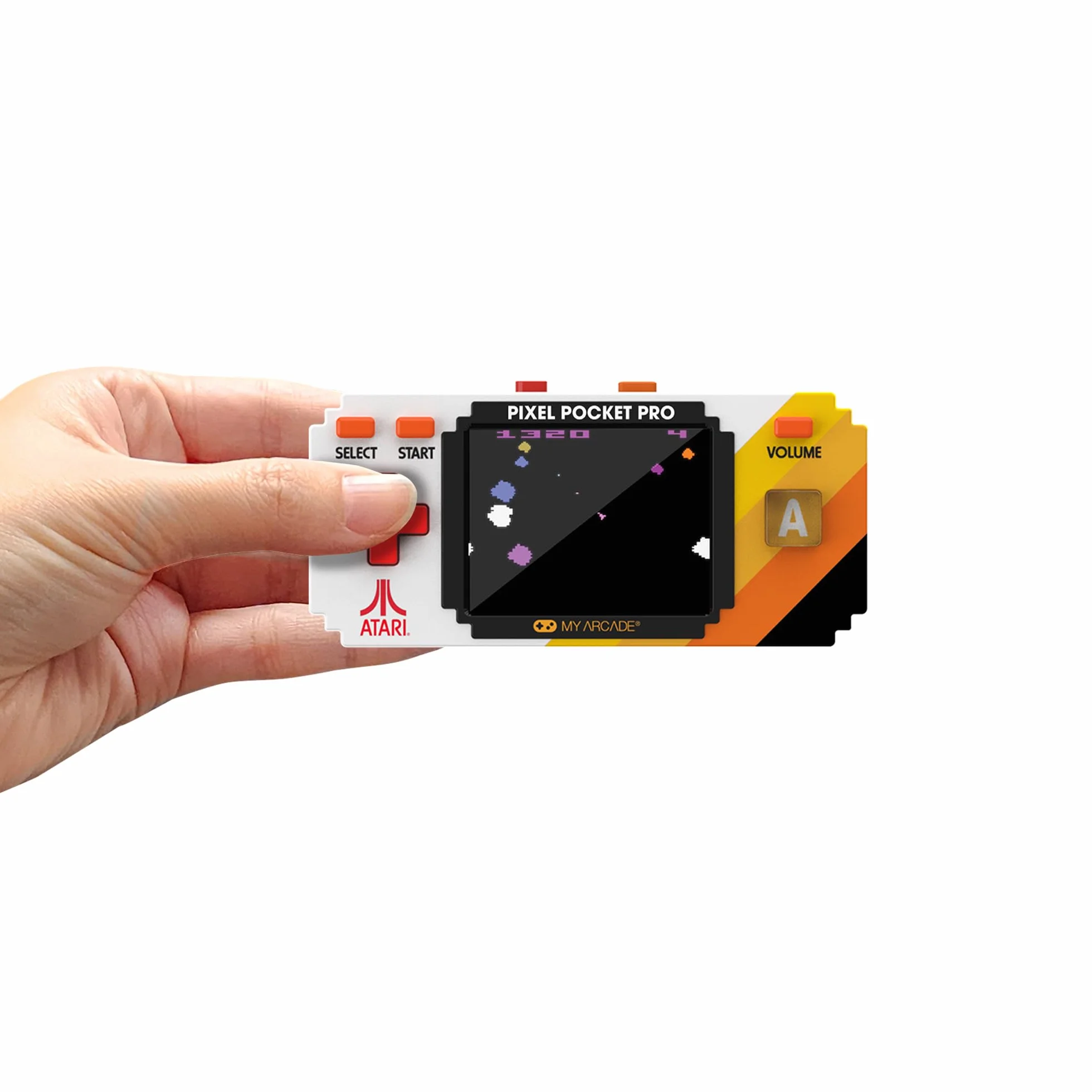 Atari Pixel Player: Officially Licensed Portable Arcade Keychain Video Game