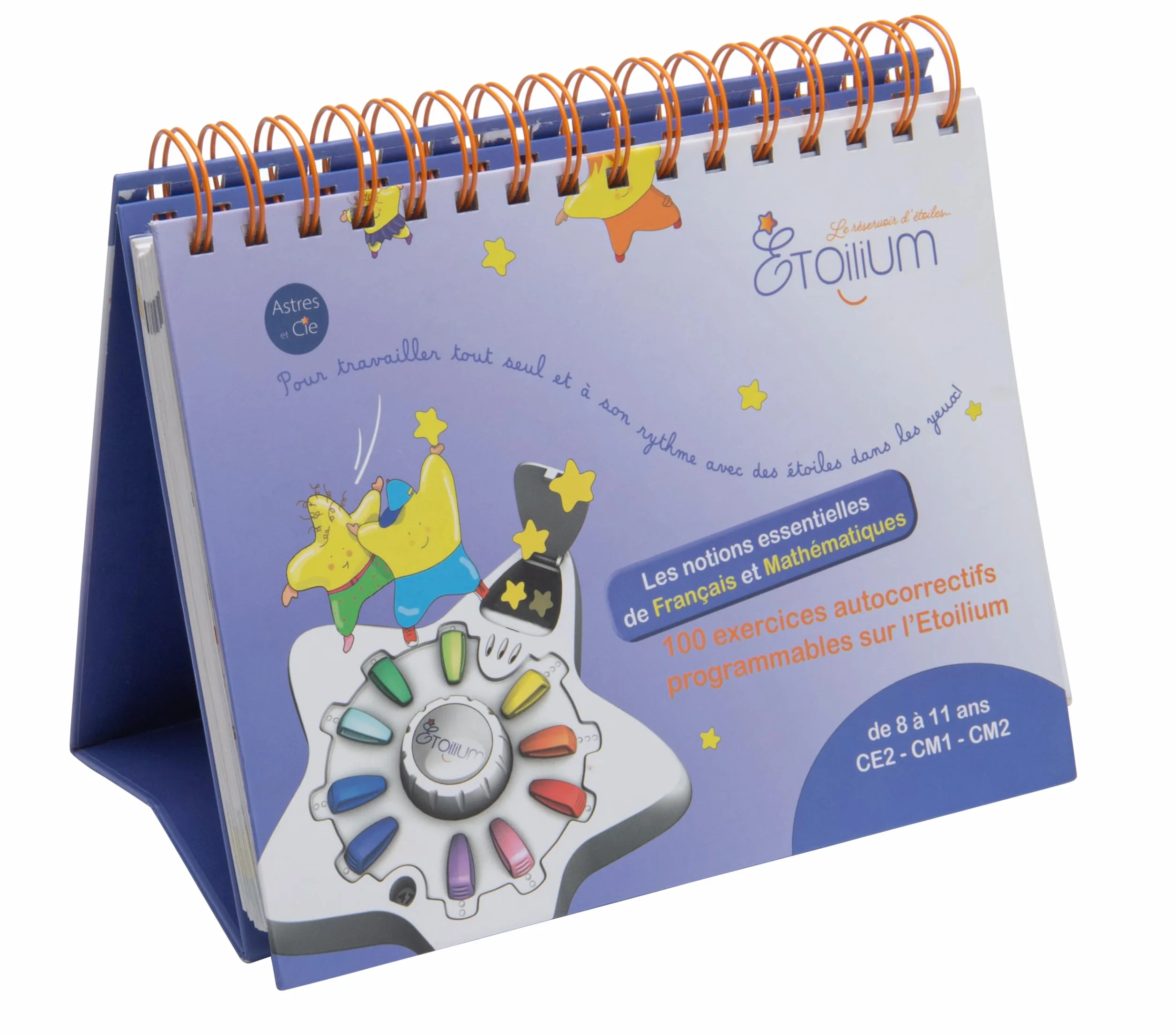 ETOILIUM Chevalet Français Mathématiques 100 fiches autocorrectives CE2 CM1 CM2 8-11 Ans