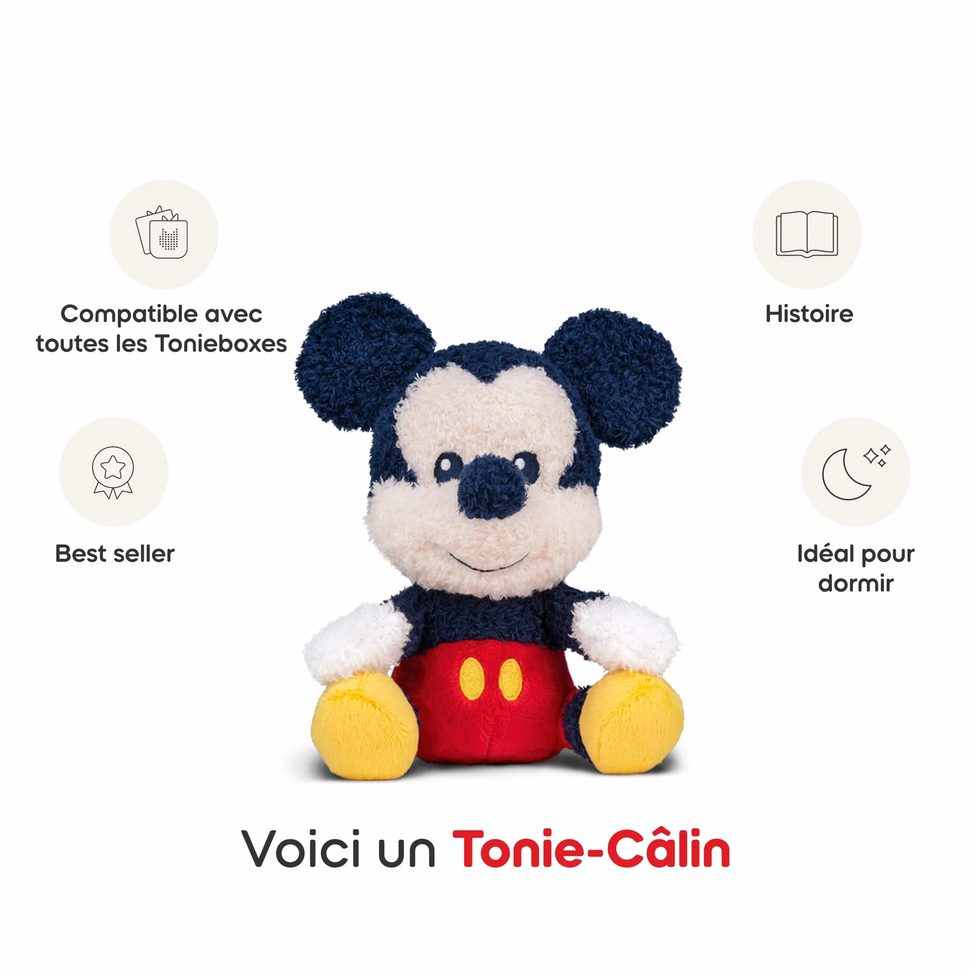 tonies Câlin Disney Mickey Mouse Peluche Audio Toniebox 3 Ans