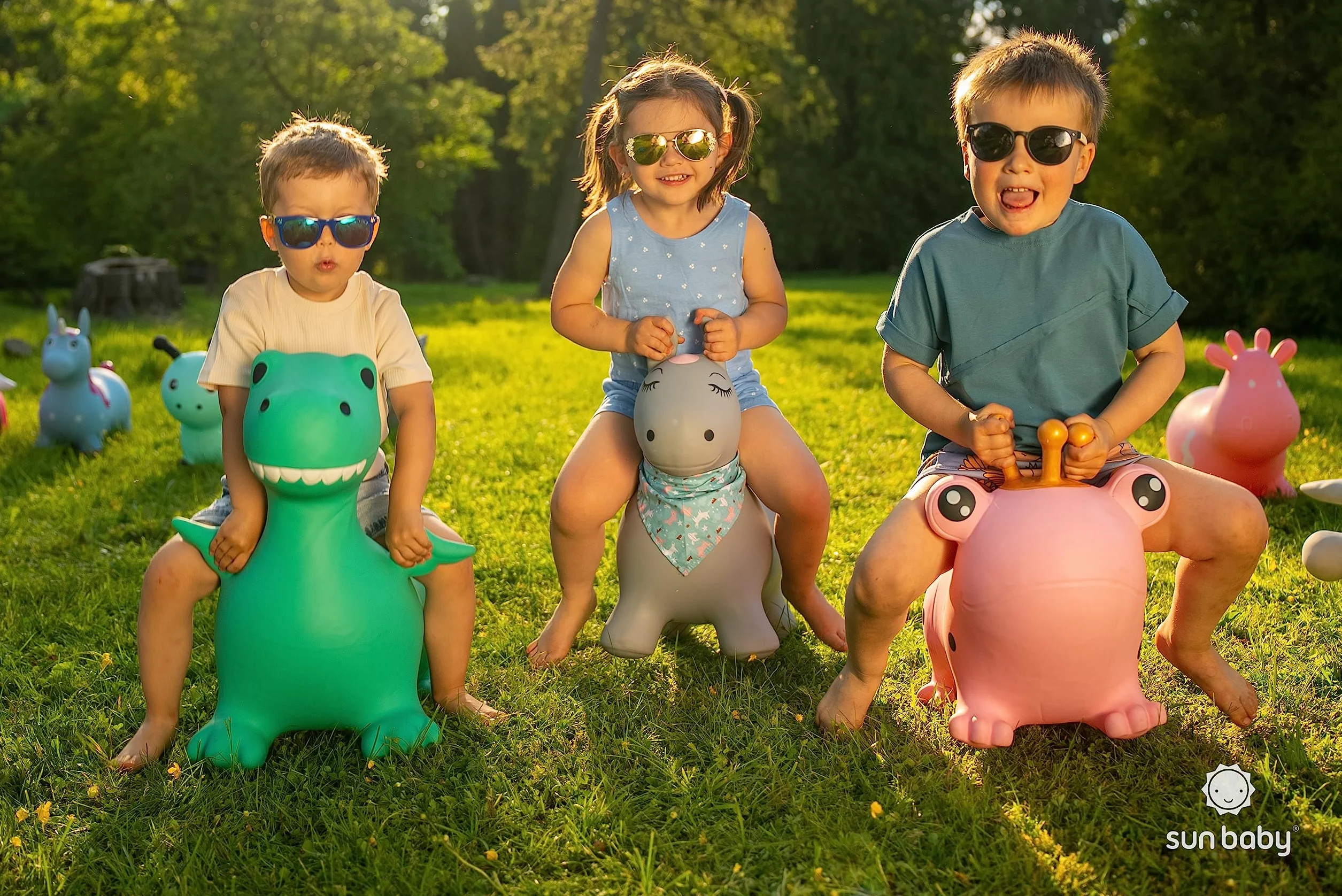 Gonflable Animal Sauteur Jouet Enfant 1 an Intérieur Extérieur Pompe Manuelle Grenouille Verte