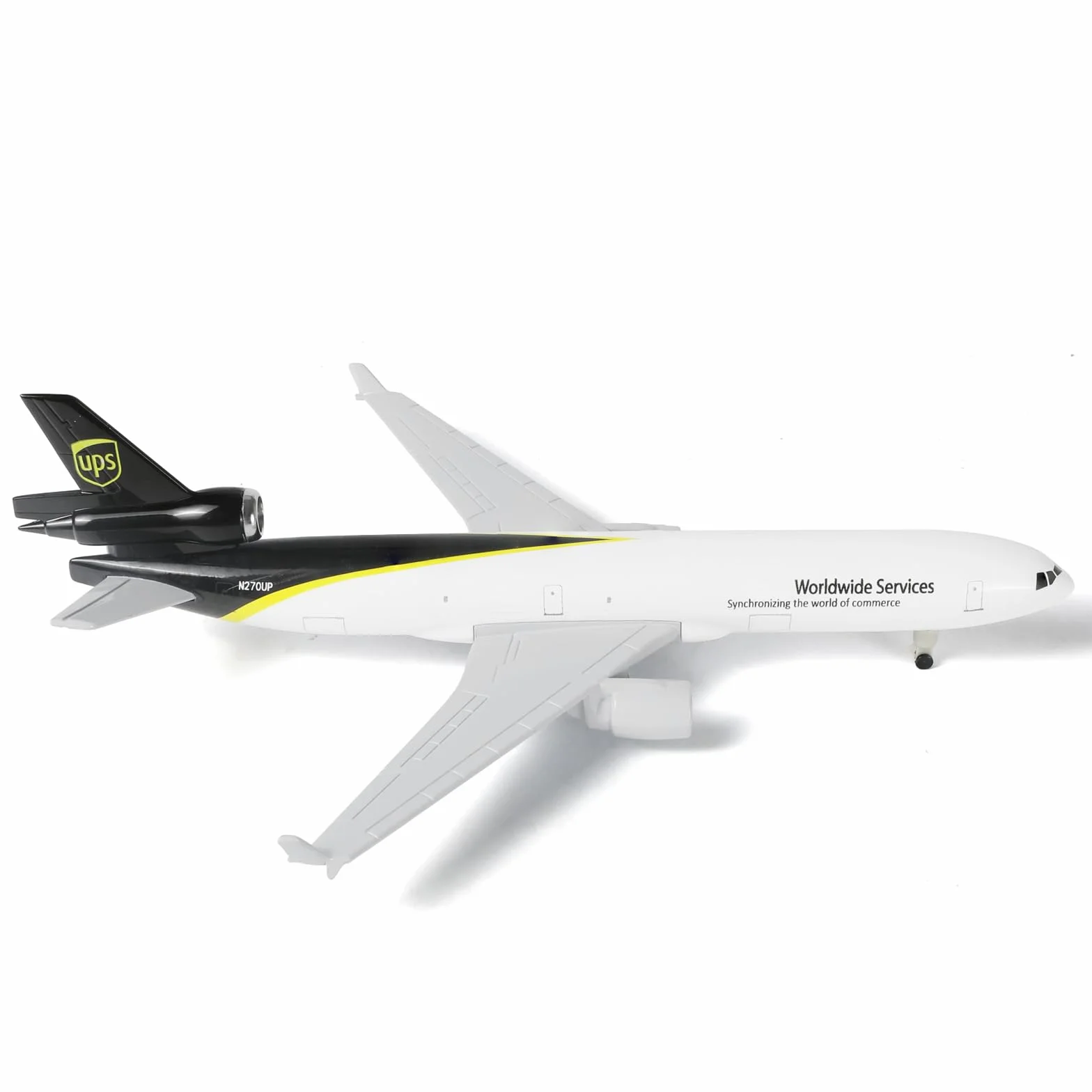 Modèle d'avion en métal moulé MD-11 1/300 8.3 Pouces Alliage pour Adultes Cadeaux