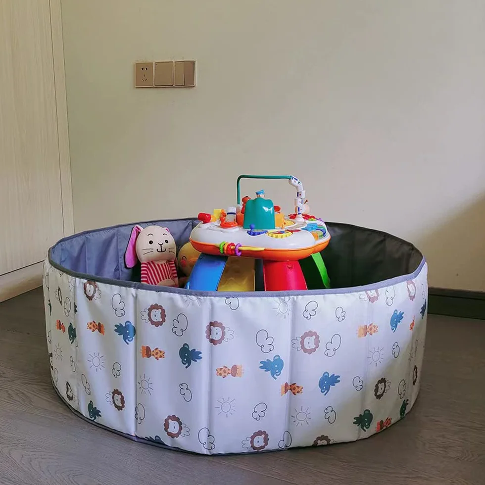 Piscine à Balles pour Enfants Pliable 80x30cm Parc Boules Centre de Jeux Intérieur Extérieur