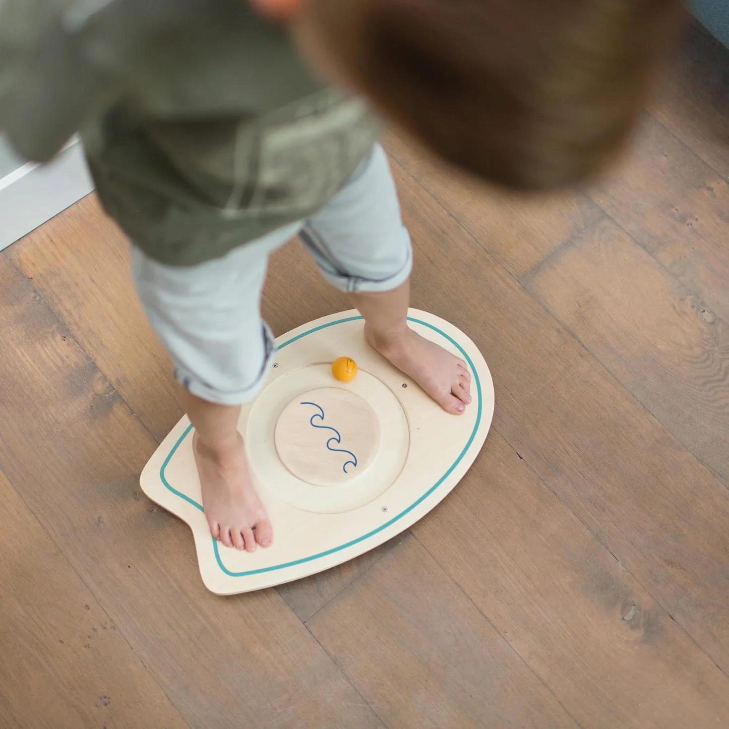 BS Toys Planche D'Équilibre Jeu Éducatif 1 Planche 5 Balles Enfants 4 Ans+