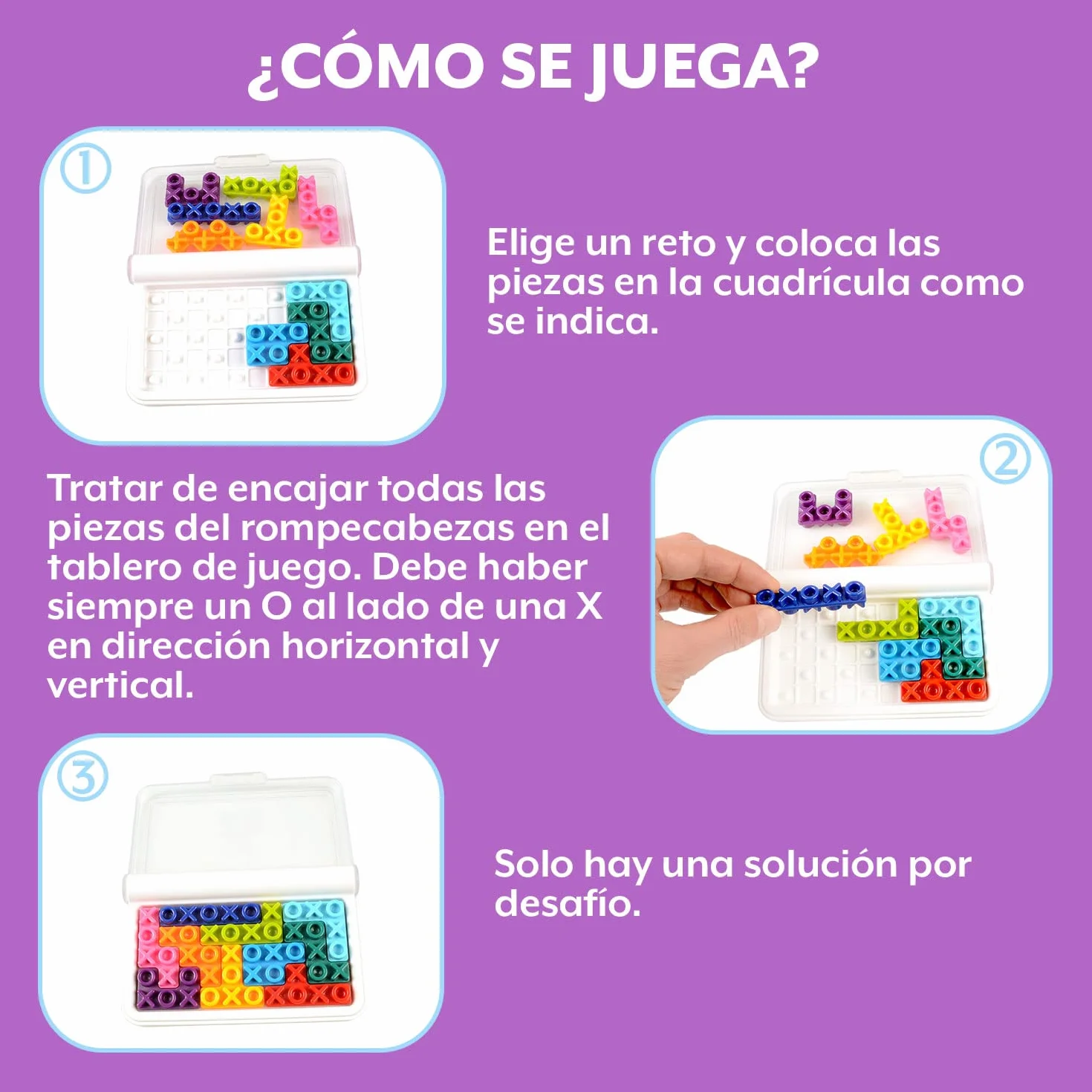Smart Games IQ Puzzler Pro IQ XOXO Jeux De Logique Jeu De Reflexion Educatif 6 Ans