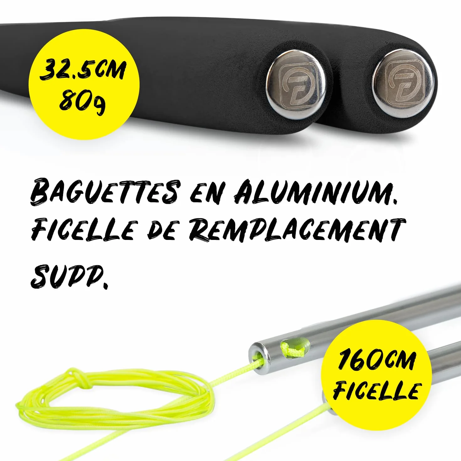 Diabolo Set de Jonglage Basic Bleu - Baguettes Aluminium avec Ficelle de Remplacement et Guide