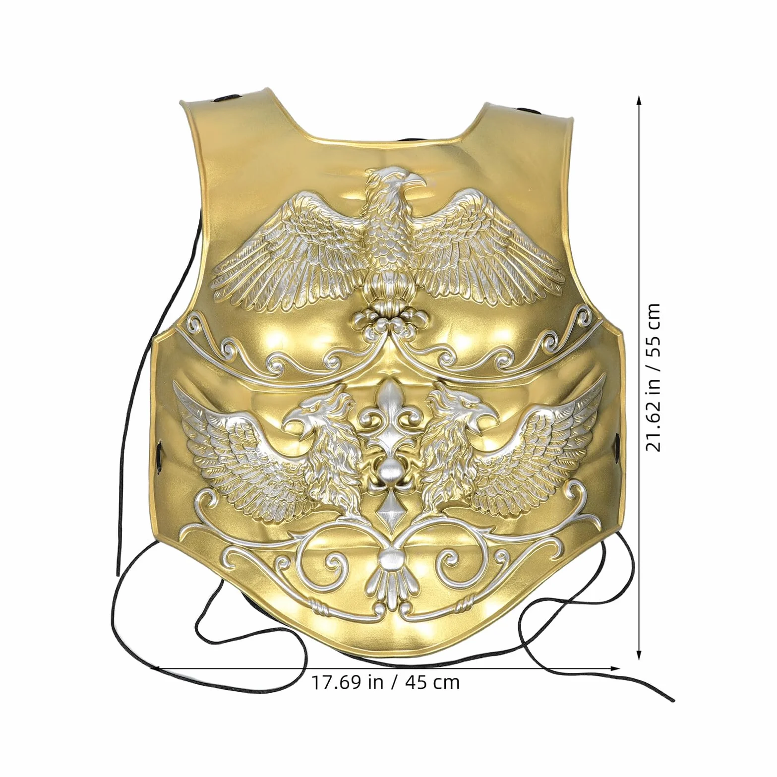Armure de Chevalier Vintage en Plastique Or Costume pour Jeu de Rôle